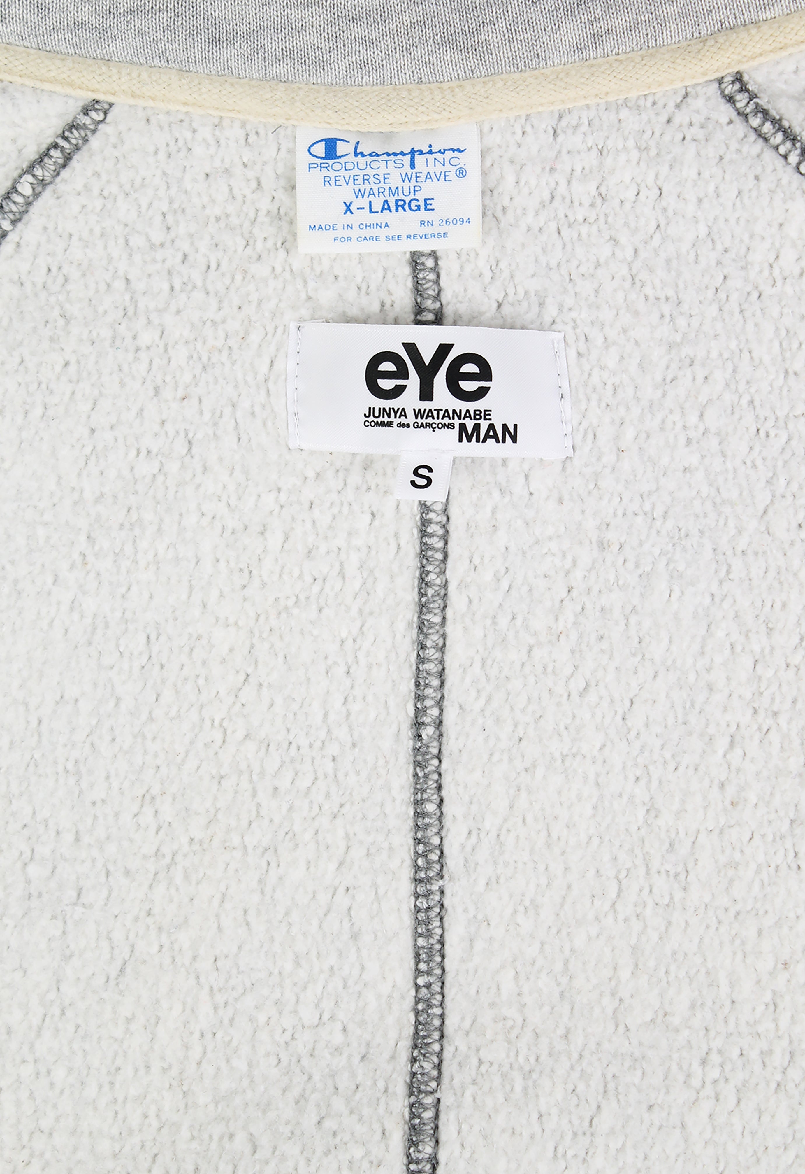 JUNYA WATANABE MAN 2011 RECONSTRUCTED FULL ZIP HOODIE