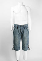 JUNYA WATANABE MAN SS 2005 DENIM D-RING SHORTS