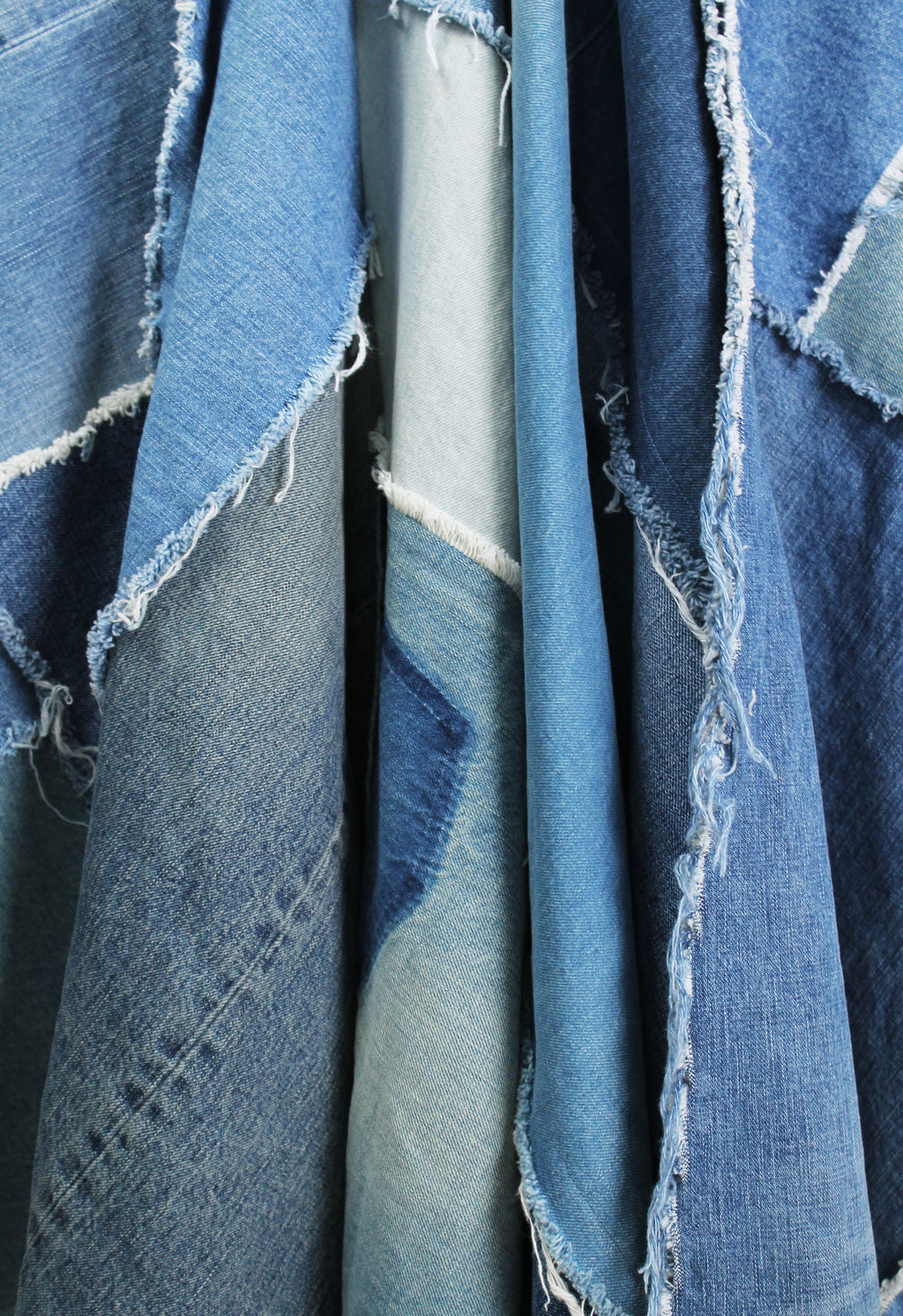 JUNYA WATANABE SS 2019 DENIM RECONSTRUCTED PATCHWORK DRESS