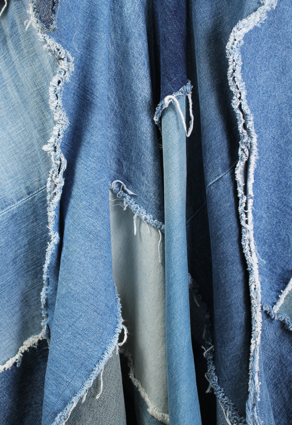 JUNYA WATANABE SS 2019 DENIM RECONSTRUCTED PATCHWORK DRESS