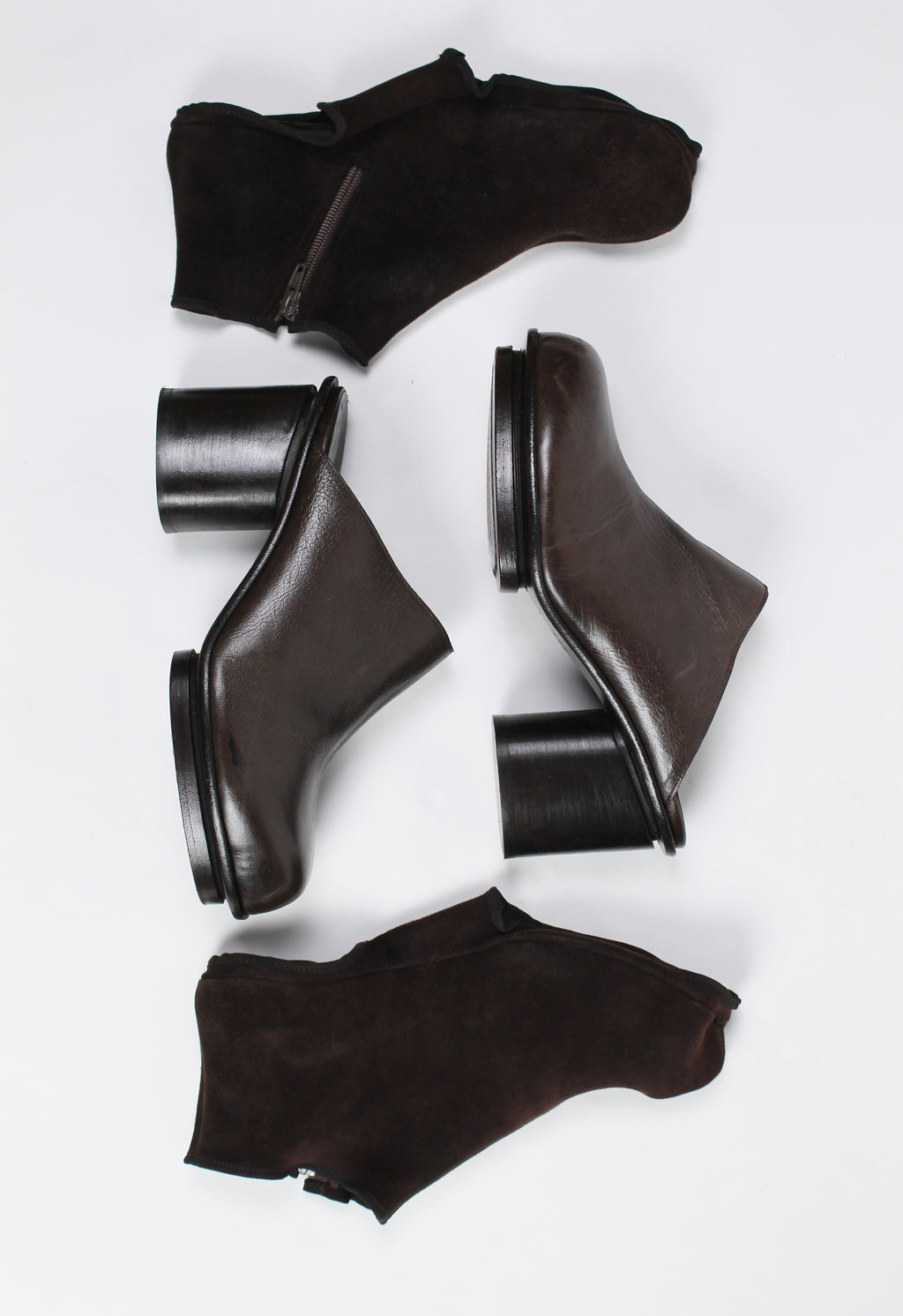 MAISON MARTIN MARGIELA FW 1999 MULES WITH ZIP COVER