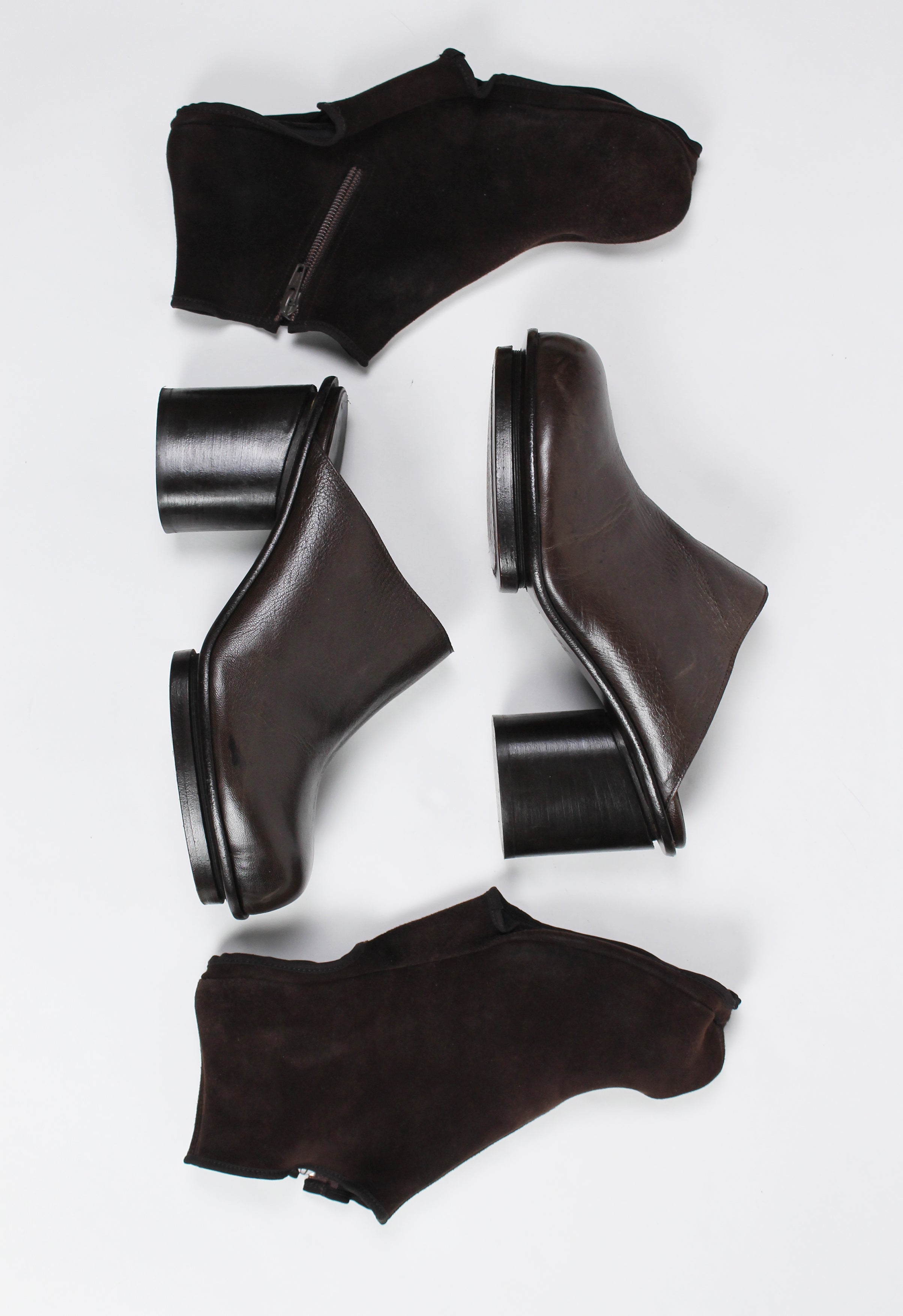 MAISON MARTIN MARGIELA FW 1999 MULES WITH ZIP COVER