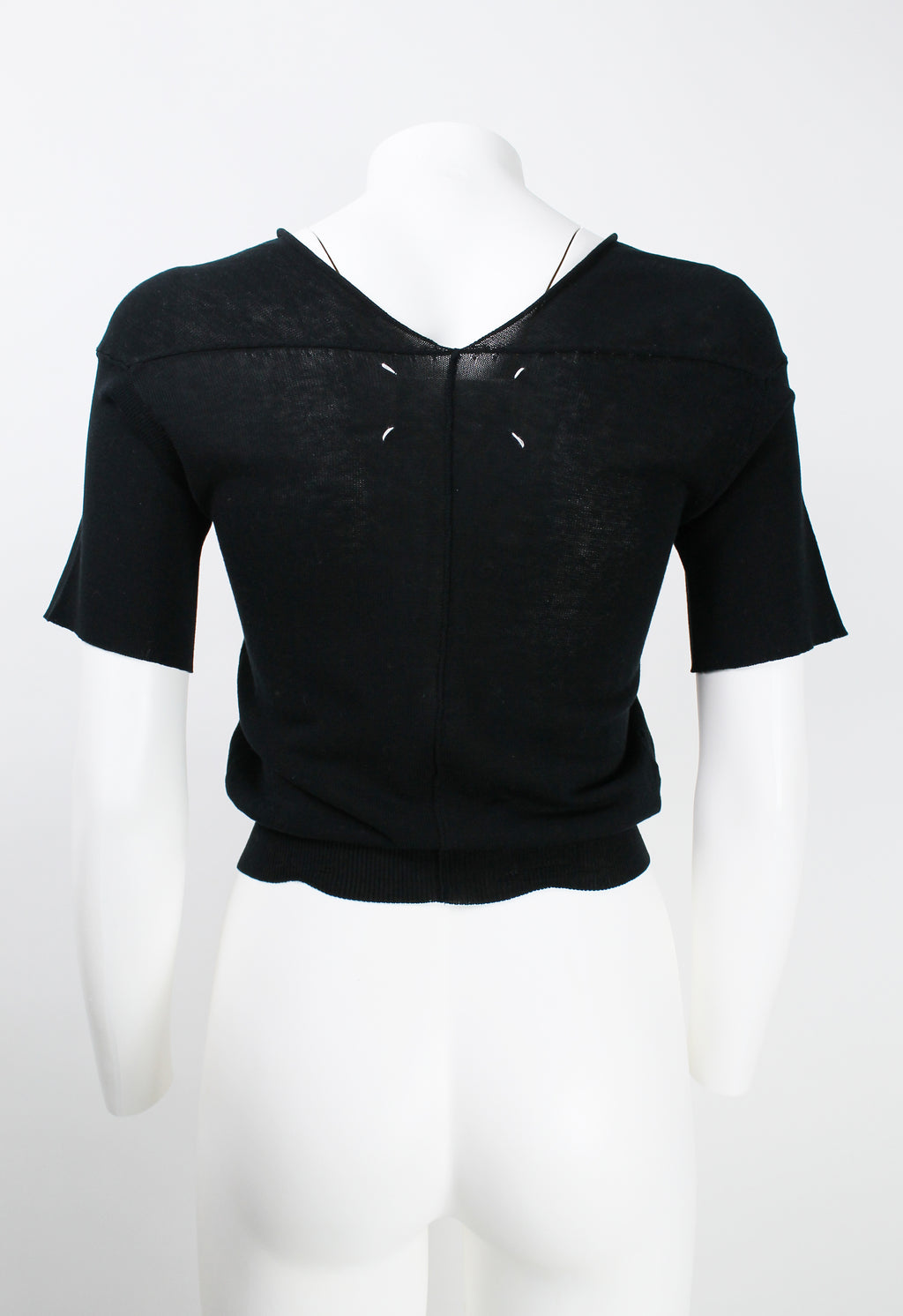 MAISON MARTIN MARGIELA SS 2004 RIBBED KNIT TOP