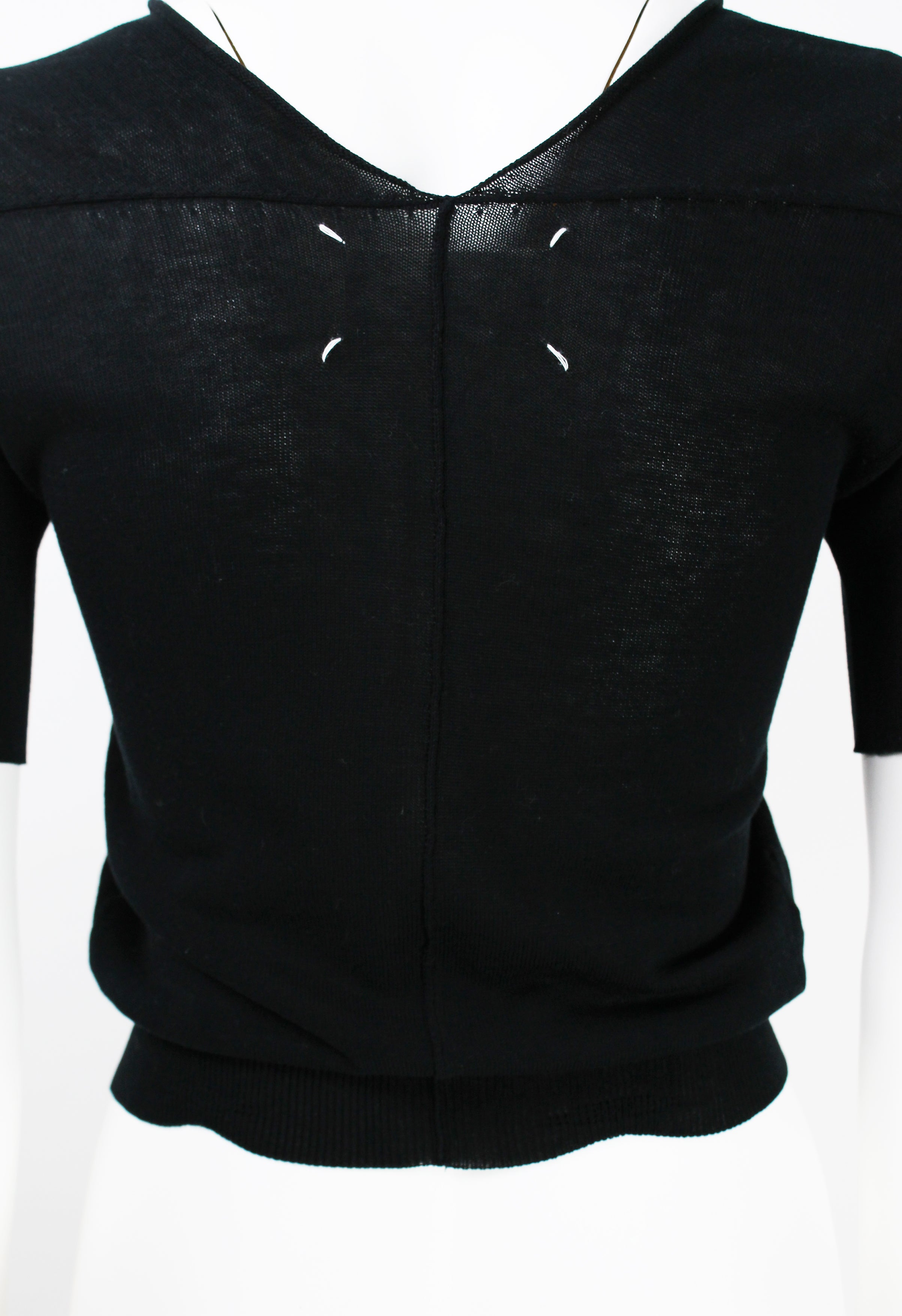 MAISON MARTIN MARGIELA SS 2004 RIBBED KNIT TOP