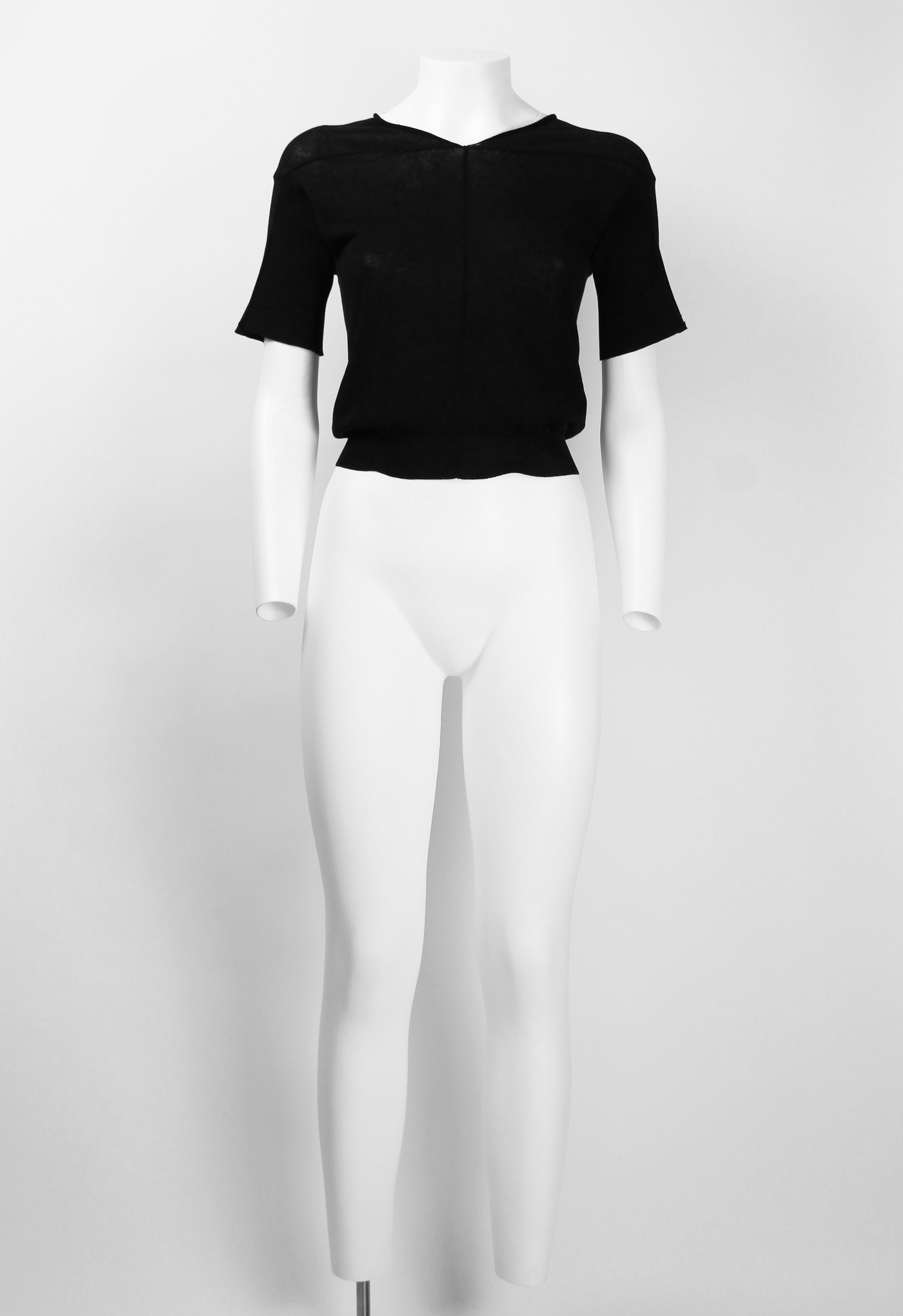MAISON MARTIN MARGIELA SS 2004 RIBBED KNIT TOP