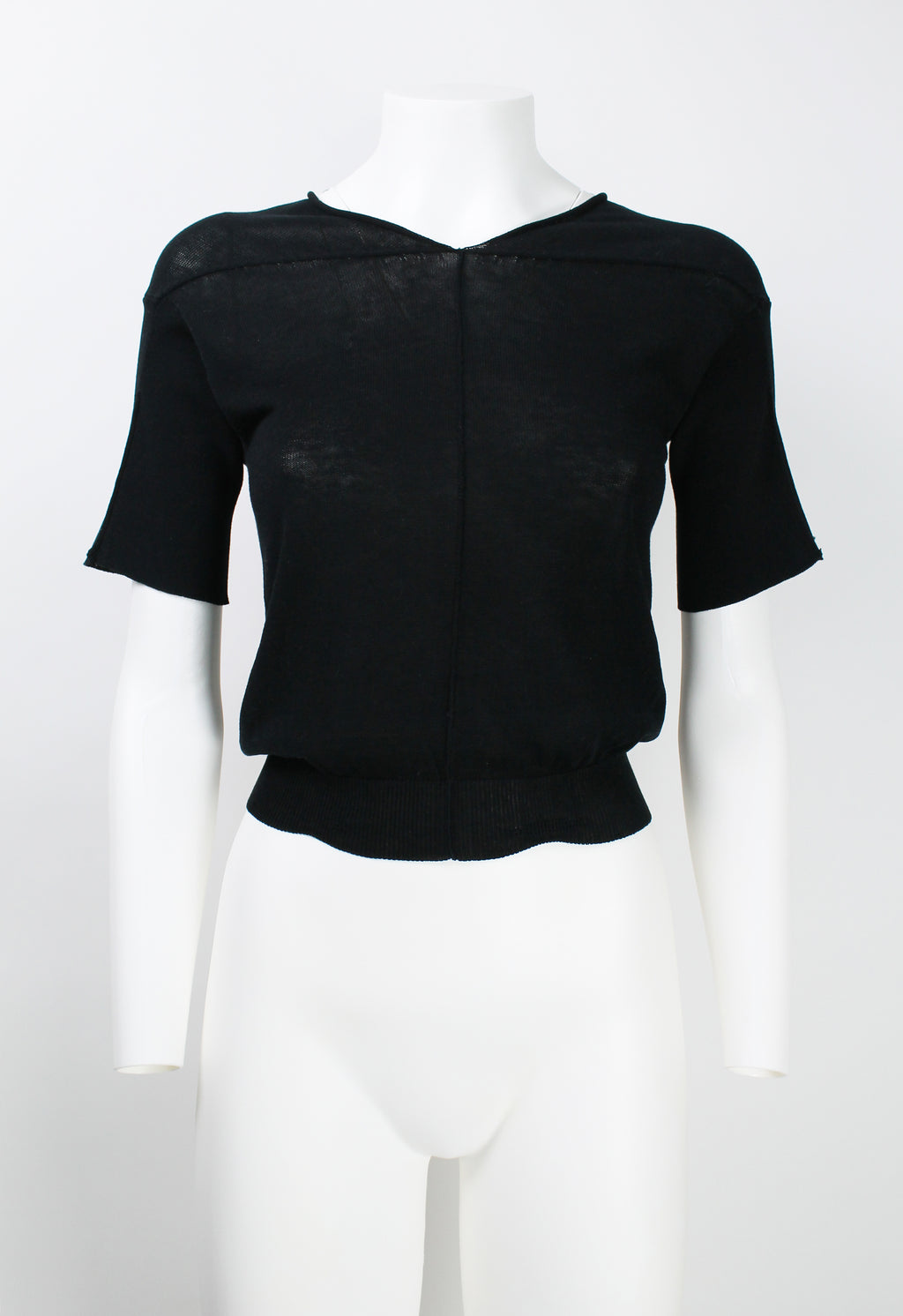 MAISON MARTIN MARGIELA SS 2004 RIBBED KNIT TOP
