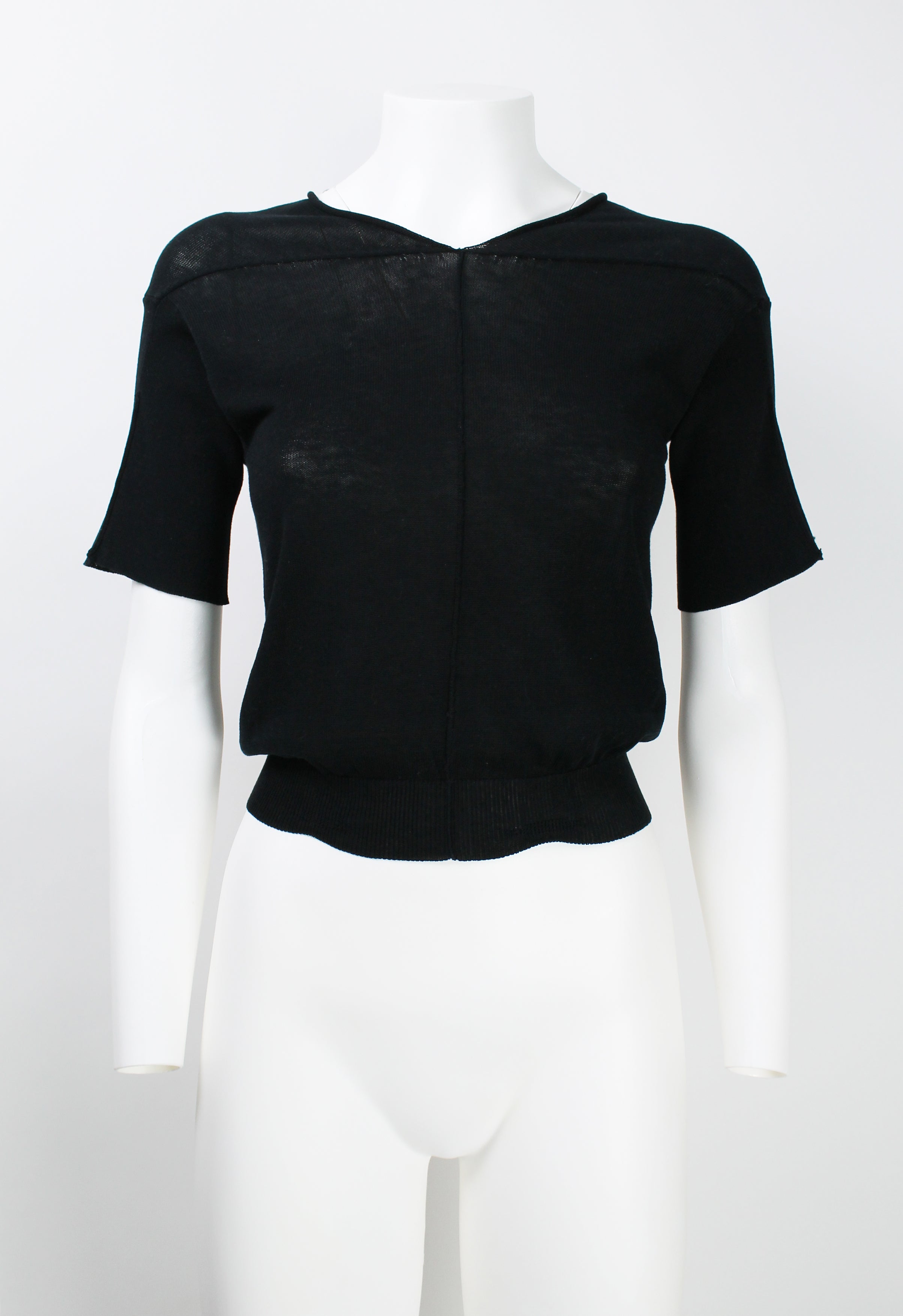 MAISON MARTIN MARGIELA SS 2004 RIBBED KNIT TOP