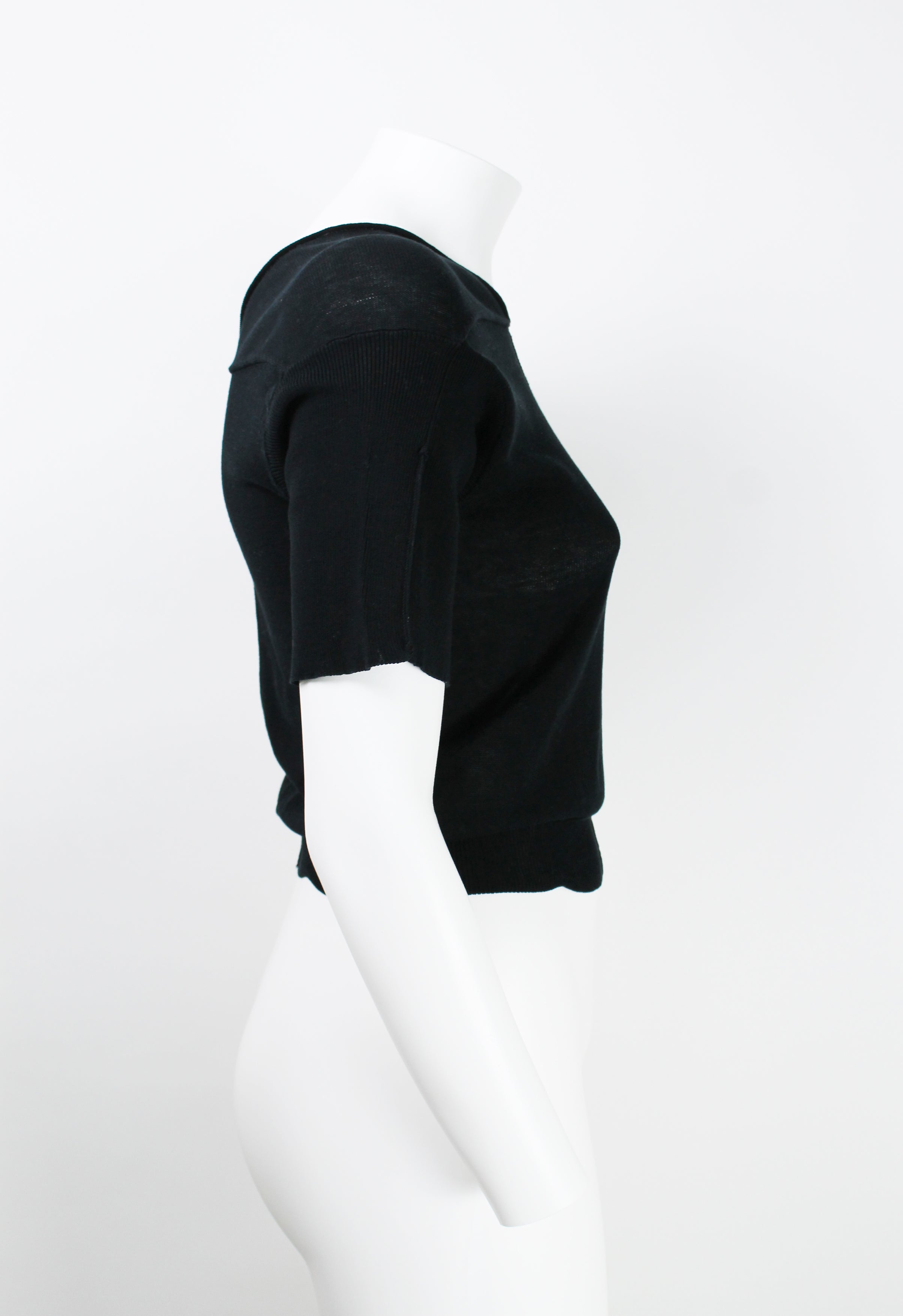 MAISON MARTIN MARGIELA SS 2004 RIBBED KNIT TOP