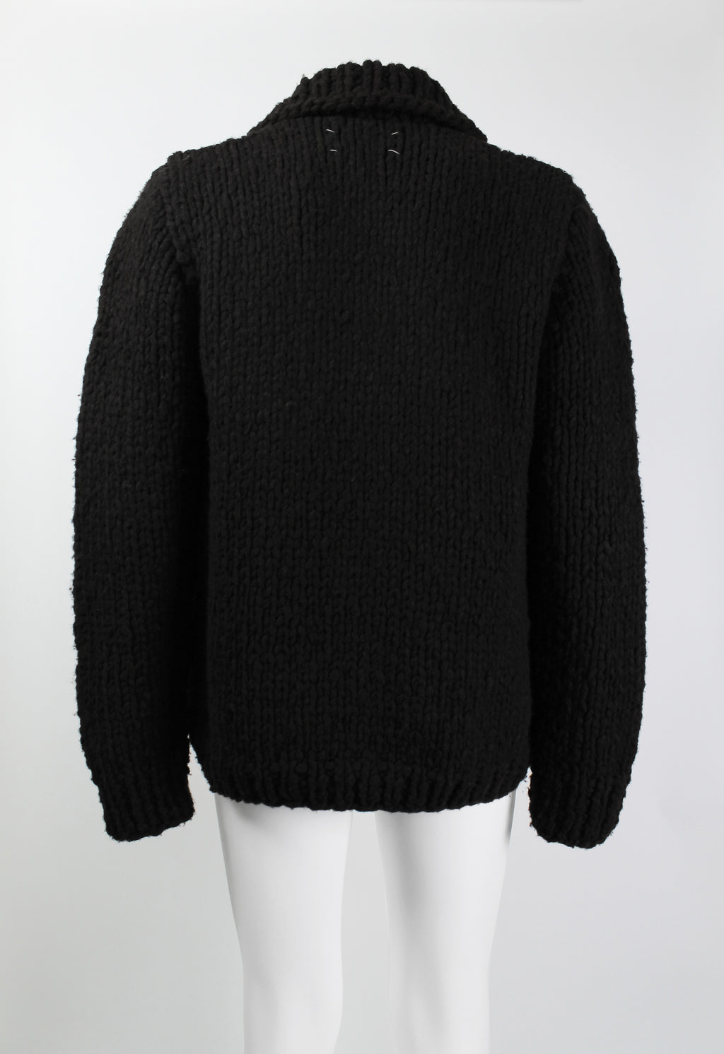 MAISON MARTIN MARGIELA FW 2004 HEAVY KNIT CARDIGAN