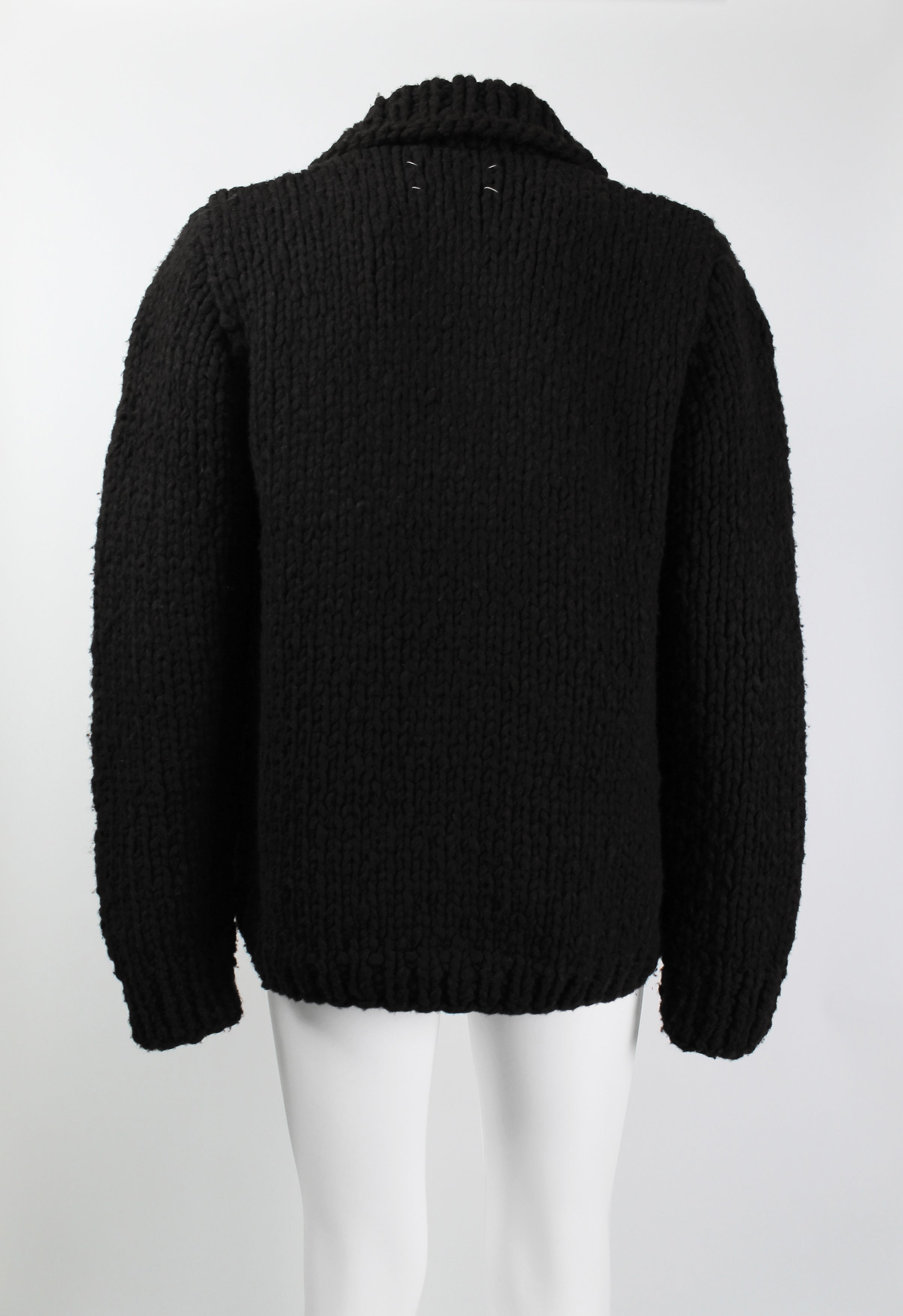 MAISON MARTIN MARGIELA FW 2004 HEAVY KNIT CARDIGAN