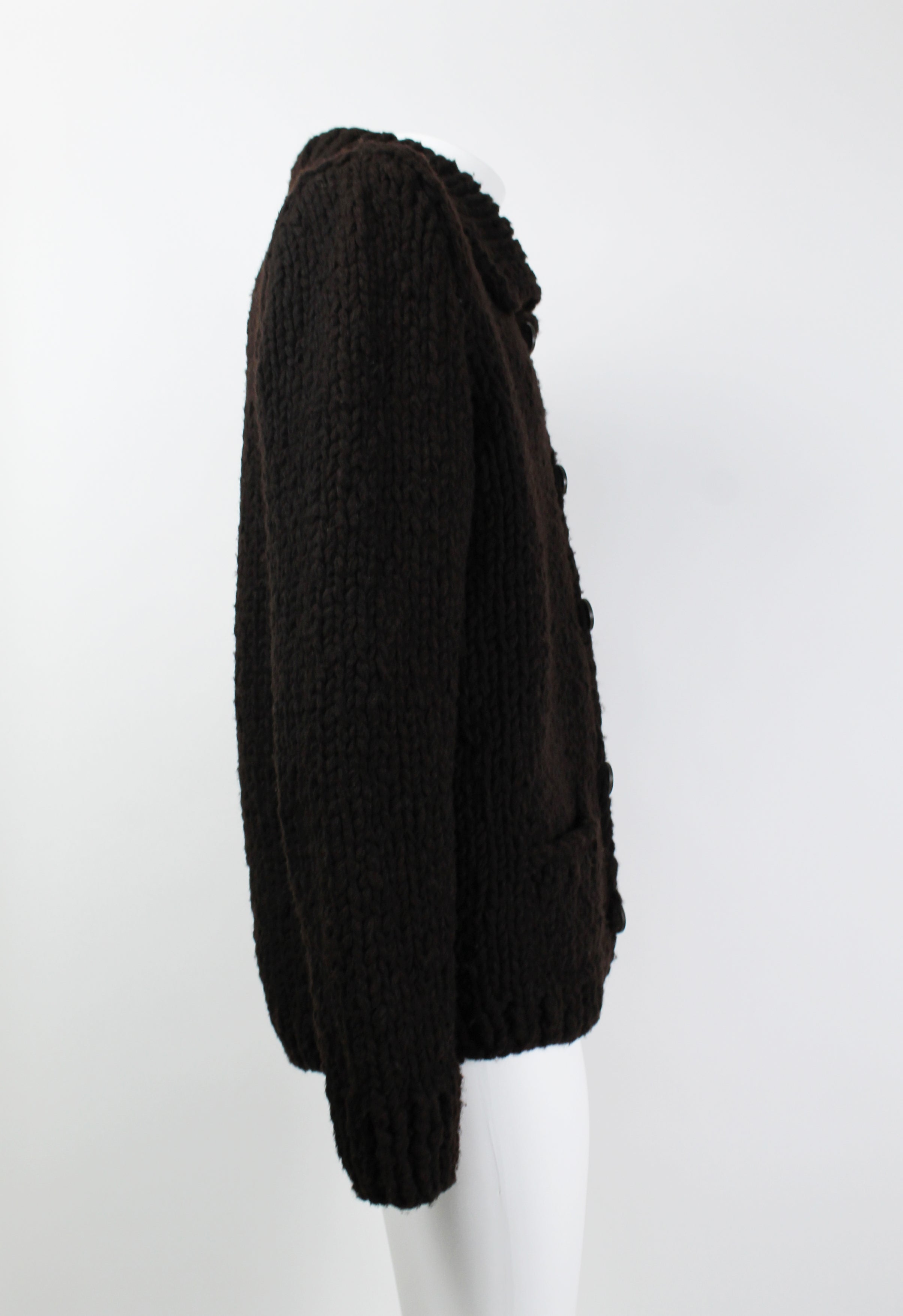 MAISON MARTIN MARGIELA FW 2004 HEAVY KNIT CARDIGAN