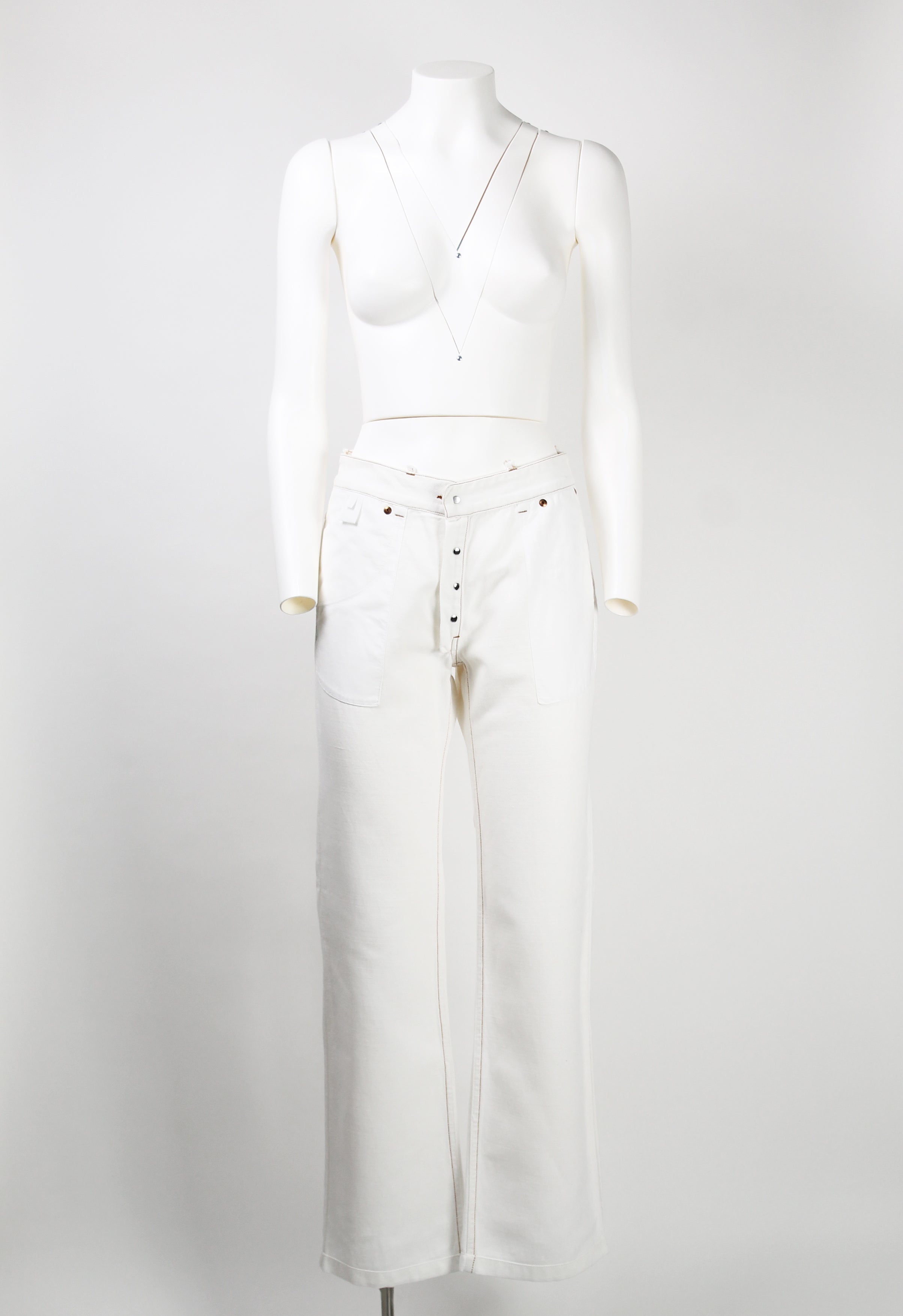 MAISON MARTIN MARGIELA SS 2003 INSIDE OUT JEANS