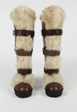 MARNI PRE-FALL 2010 FUR AND LEATHER TALL BOOTS