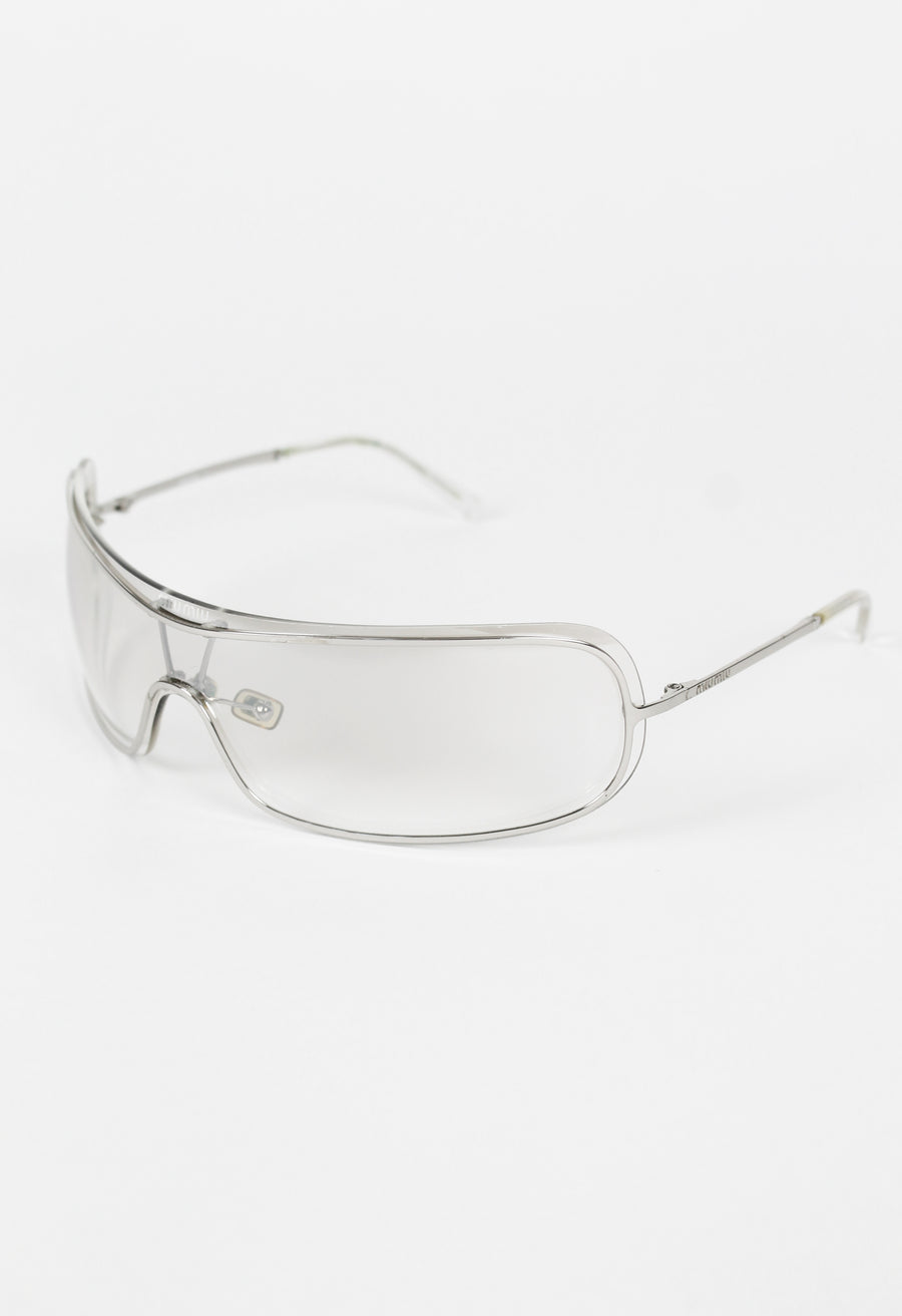 MIU MIU FW 2002 CLEAR SHIELD SUNGLASSES – THE 543