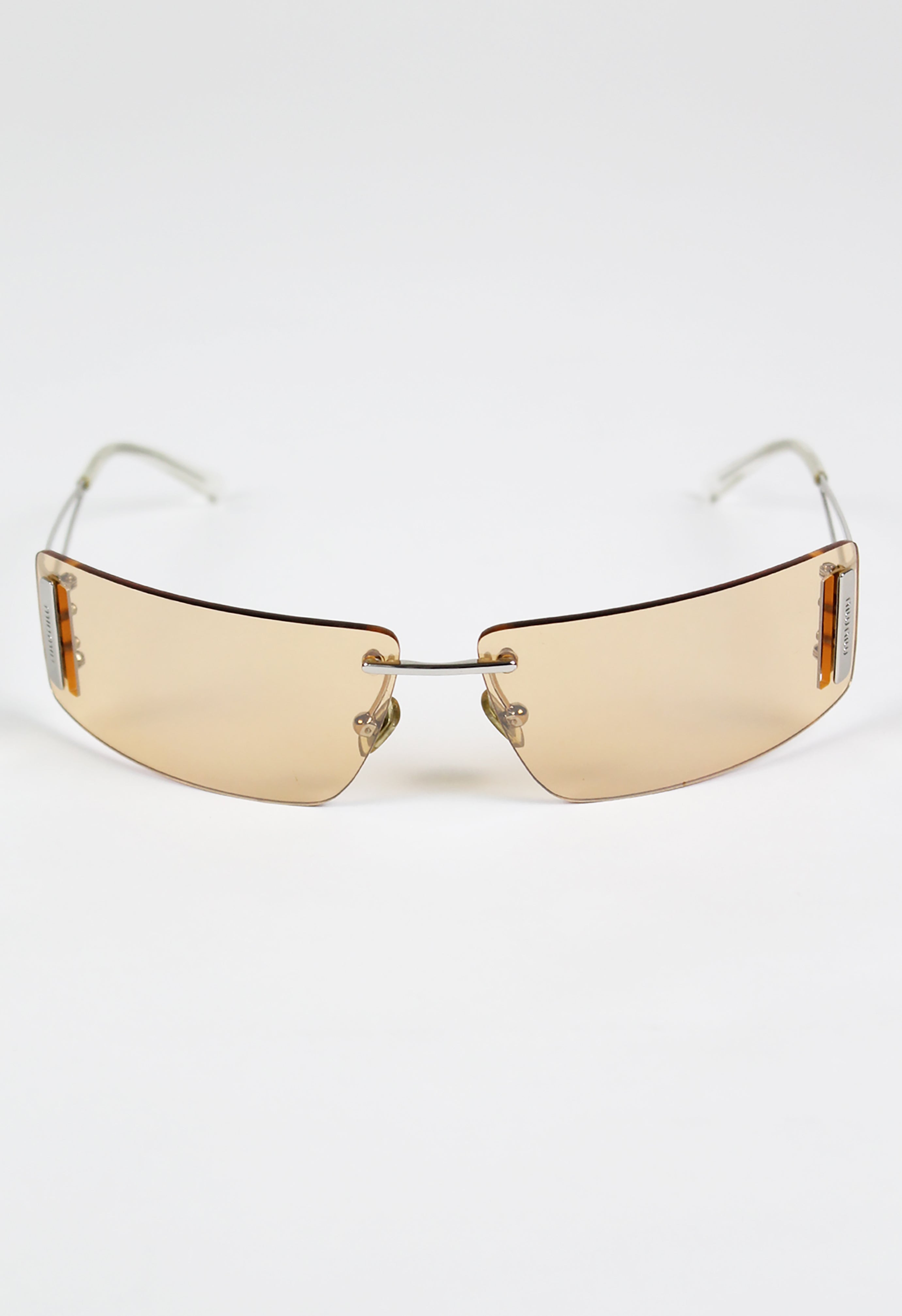 MIU MIU FW 2002 TINTED WRAPAROUND RECTANGULAR SUNGLASSES