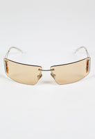 MIU MIU FW 2002 TINTED WRAPAROUND RECTANGULAR SUNGLASSES