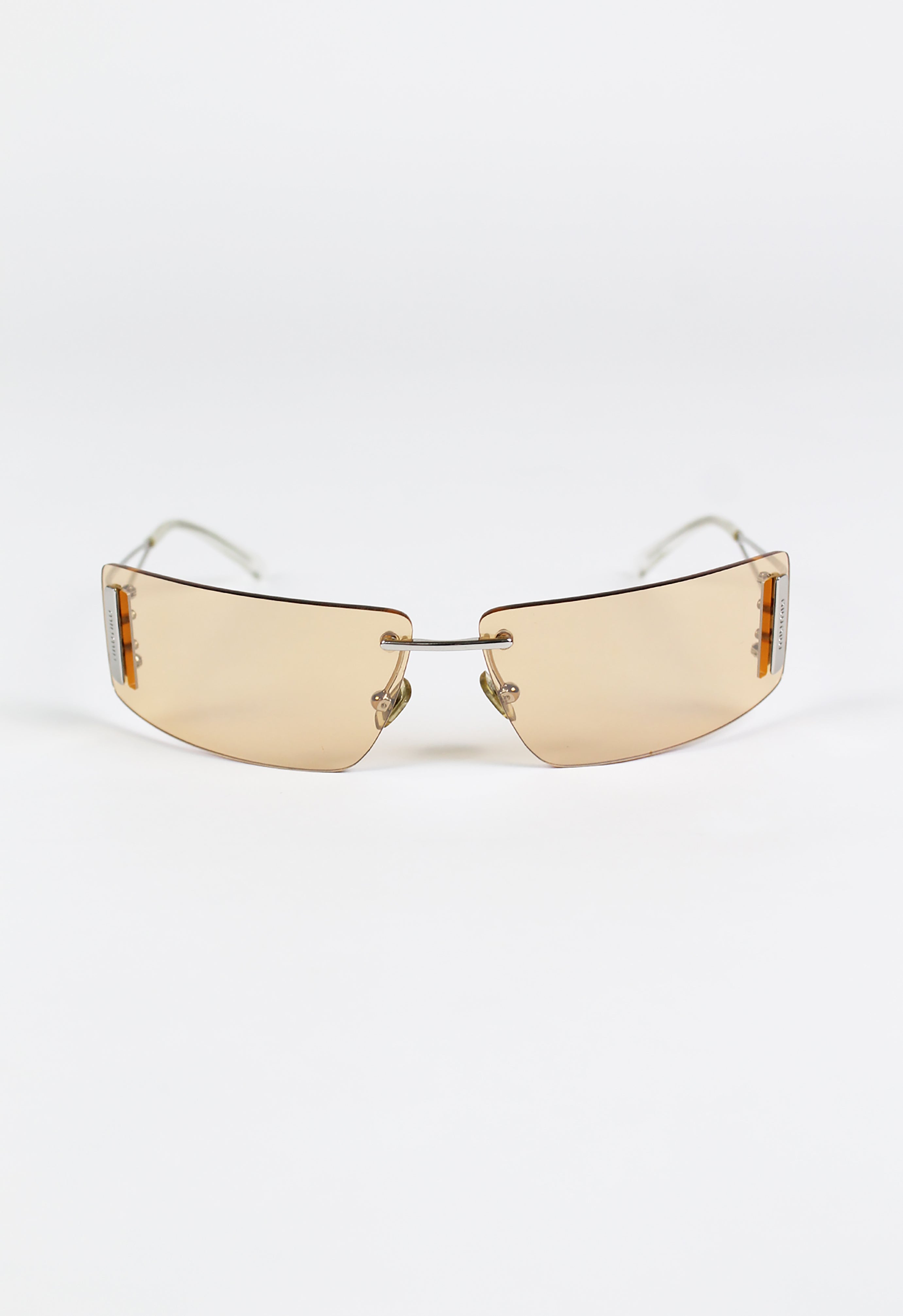 MIU MIU FW 2002 TINTED WRAPAROUND RECTANGULAR SUNGLASSES