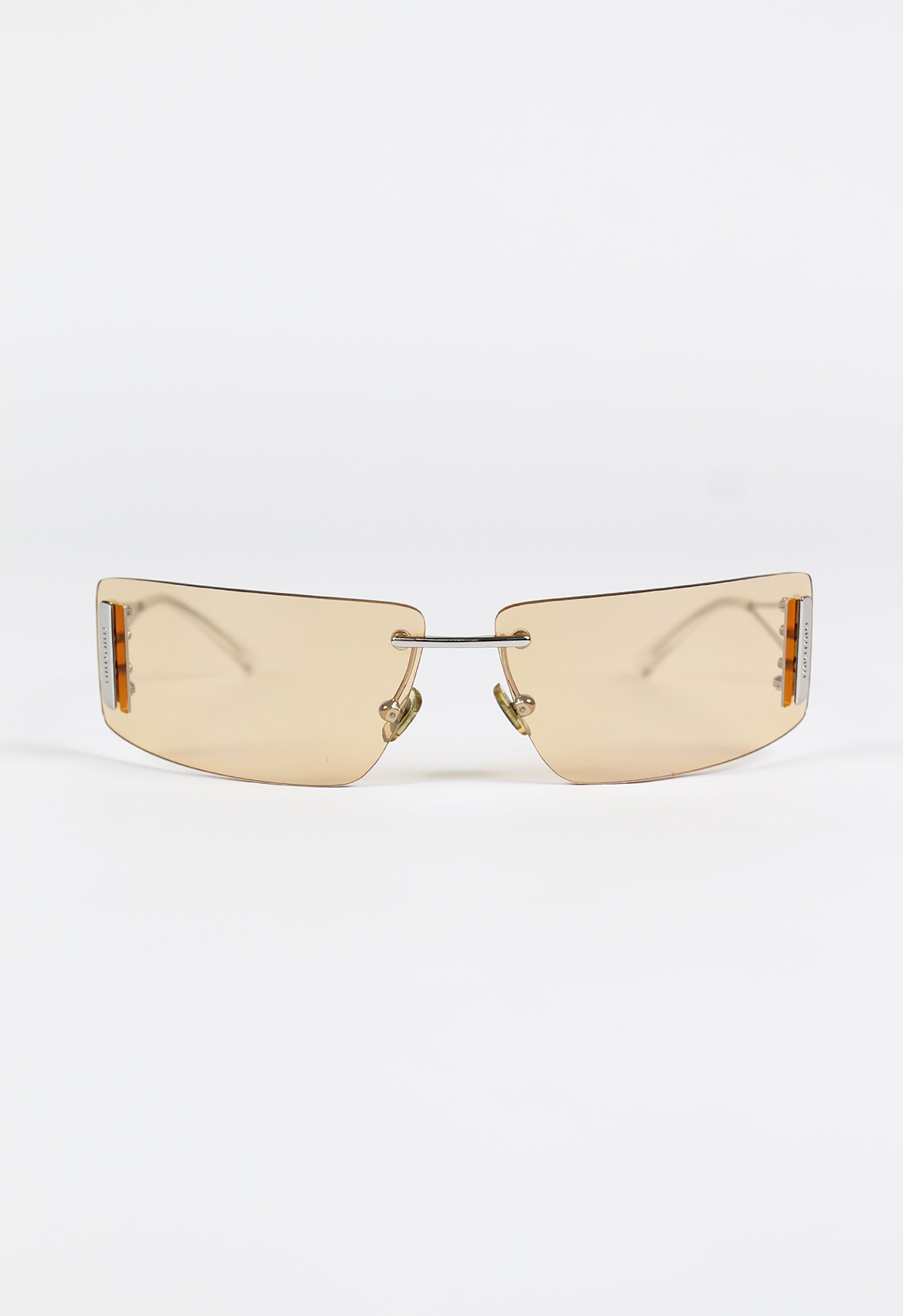 MIU MIU FW 2002 TINTED WRAPAROUND RECTANGULAR SUNGLASSES