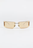 MIU MIU FW 2002 TINTED WRAPAROUND RECTANGULAR SUNGLASSES