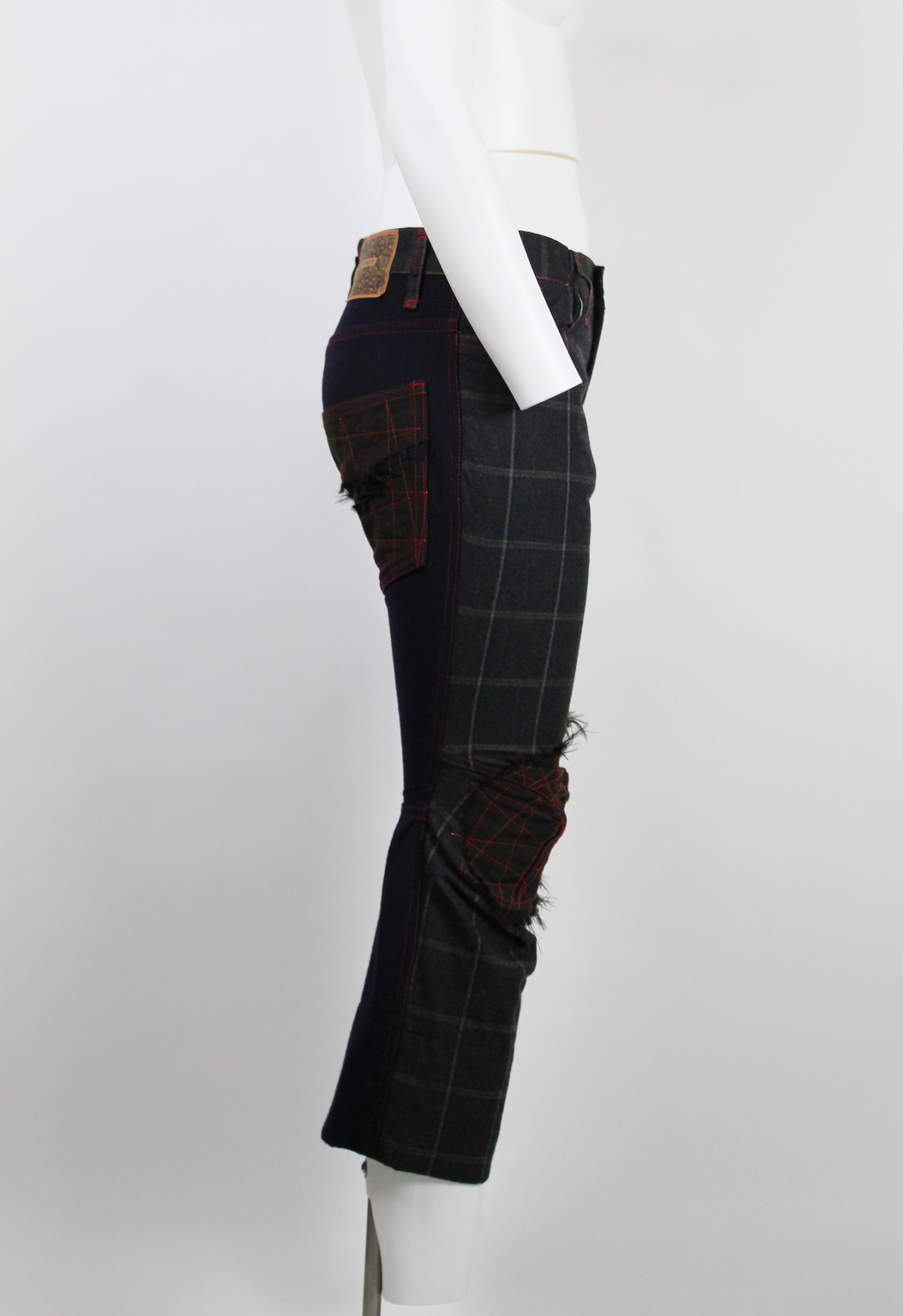 CHRISTOPHER NEMETH RECONSTRUCTED 3D PATCHWORK TROUSERS