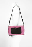 PRADA FW 1999 PINK SUEDE AND MESH SHOULDER BAG