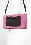 PRADA FW 1999 PINK SUEDE AND MESH SHOULDER BAG