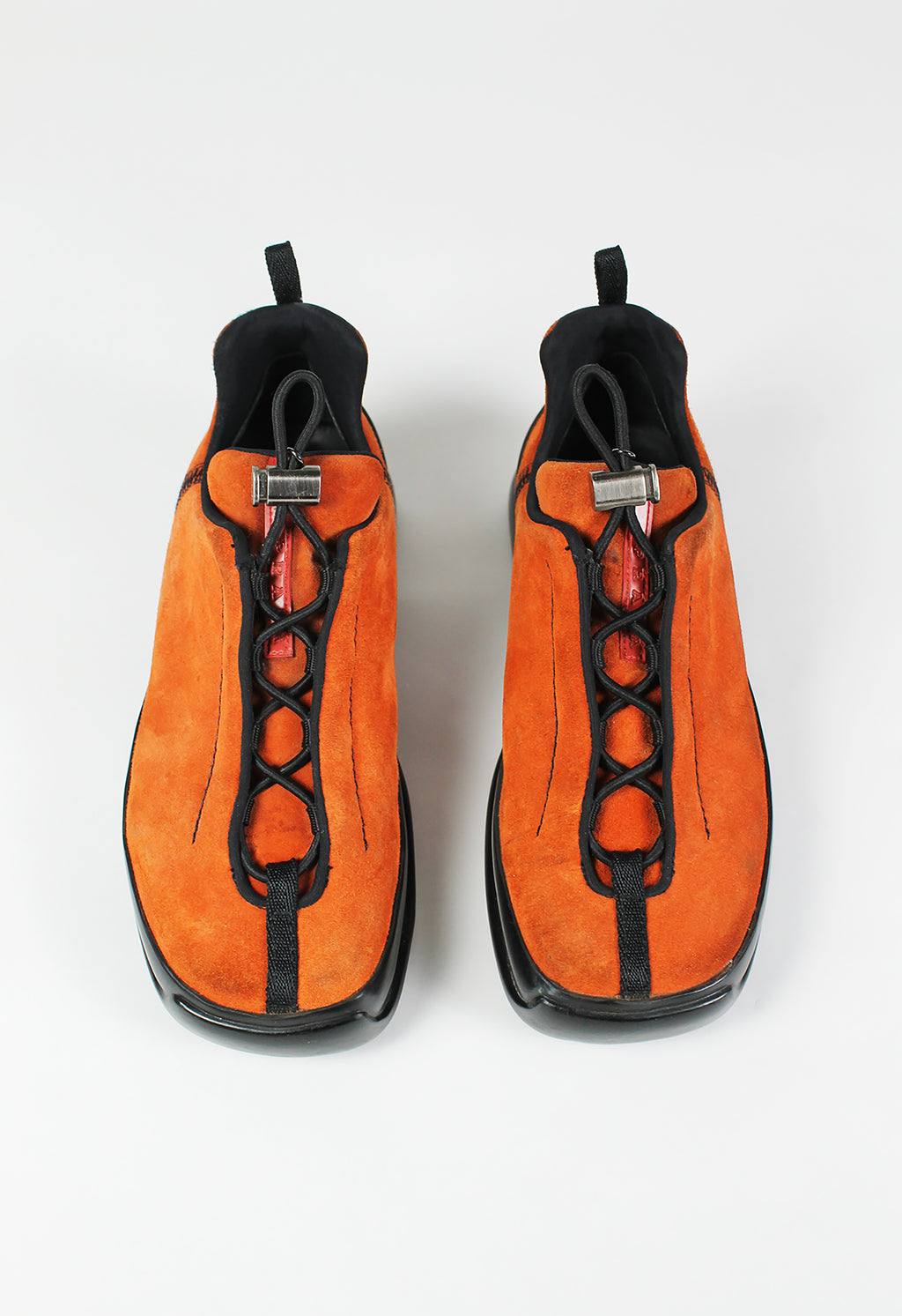 PRADA FW 1999 ORANGE SUEDE TRAINERS