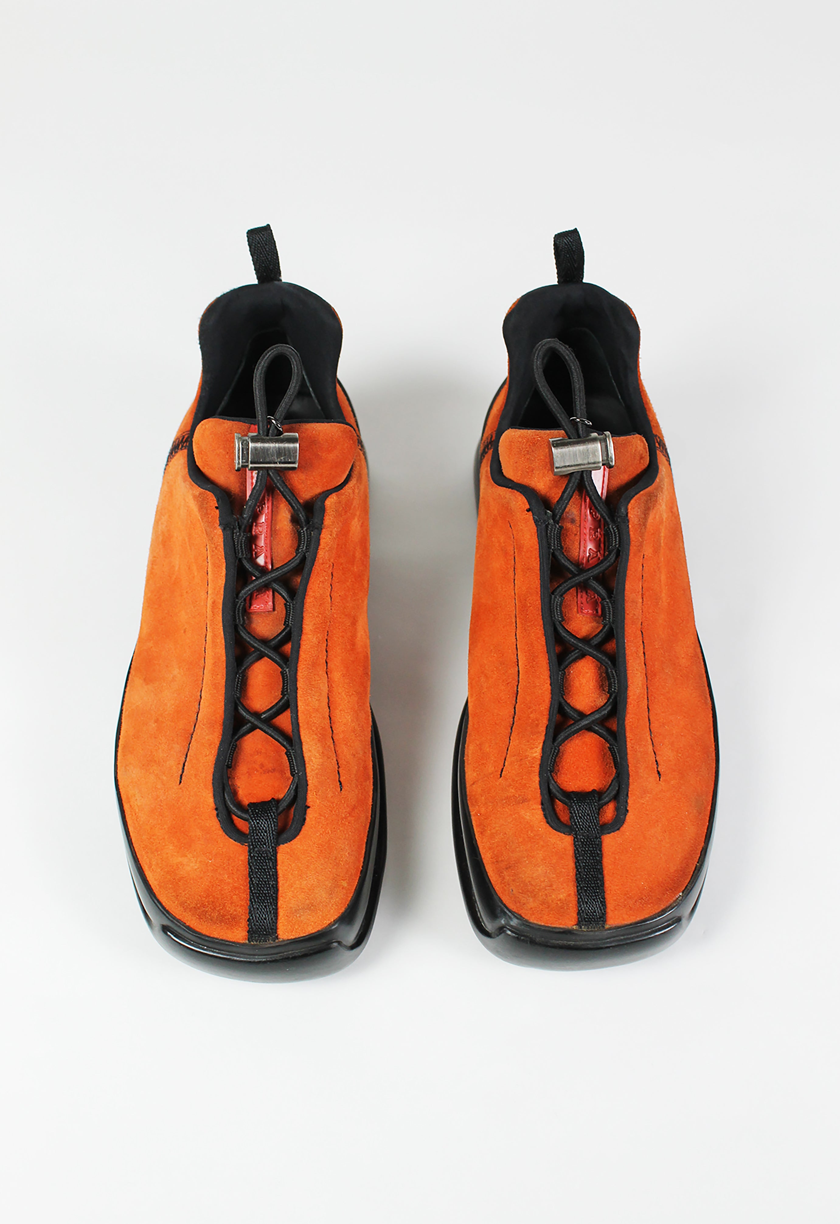 PRADA FW 1999 ORANGE SUEDE TRAINERS
