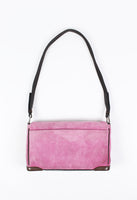 PRADA FW 1999 PINK SUEDE AND MESH SHOULDER BAG