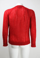 PRADA FW 2019 RED MOHAIR CARDIGAN