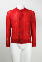 PRADA FW 2019 RED MOHAIR CARDIGAN