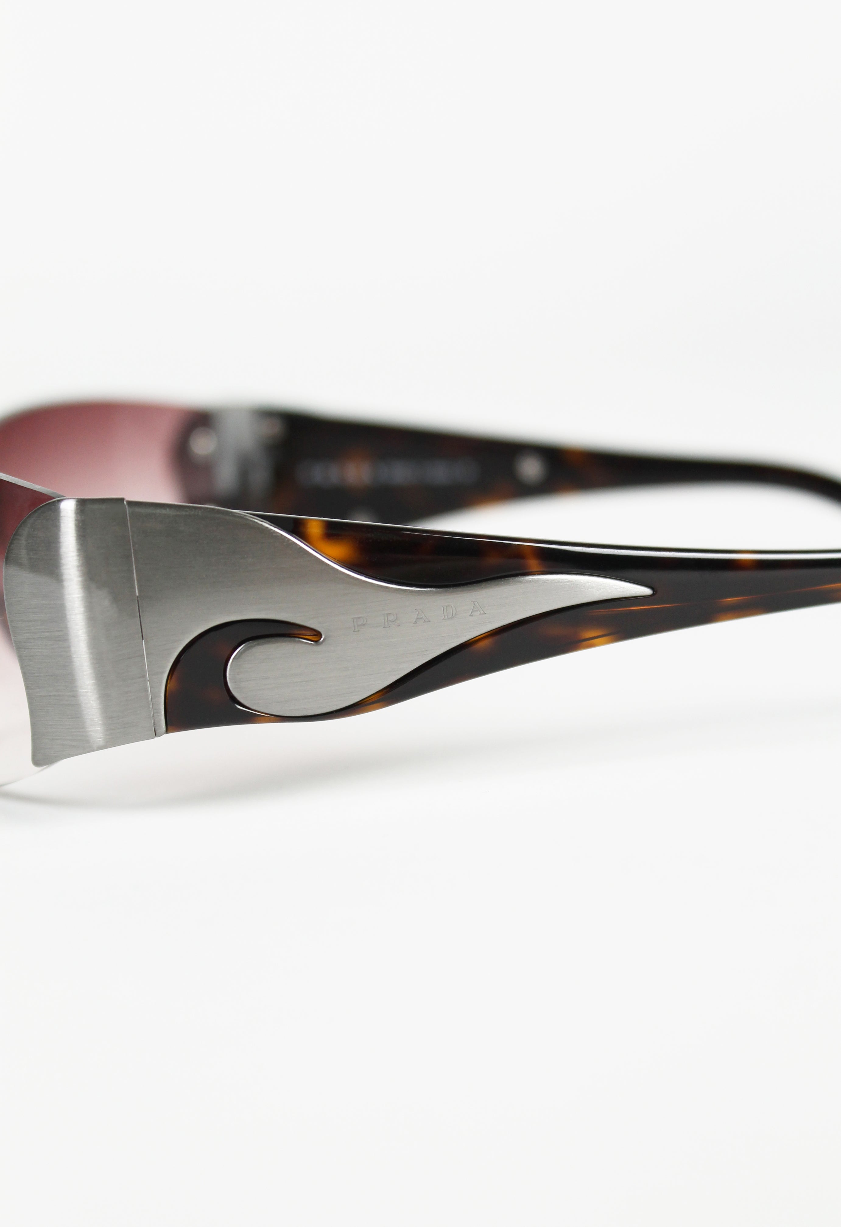 PRADA FW 2004 GRADIENT GUNMETAL SUNGLASSES
