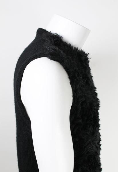 PRADA FW 2007 FAUX FUR MOHAIR VEST