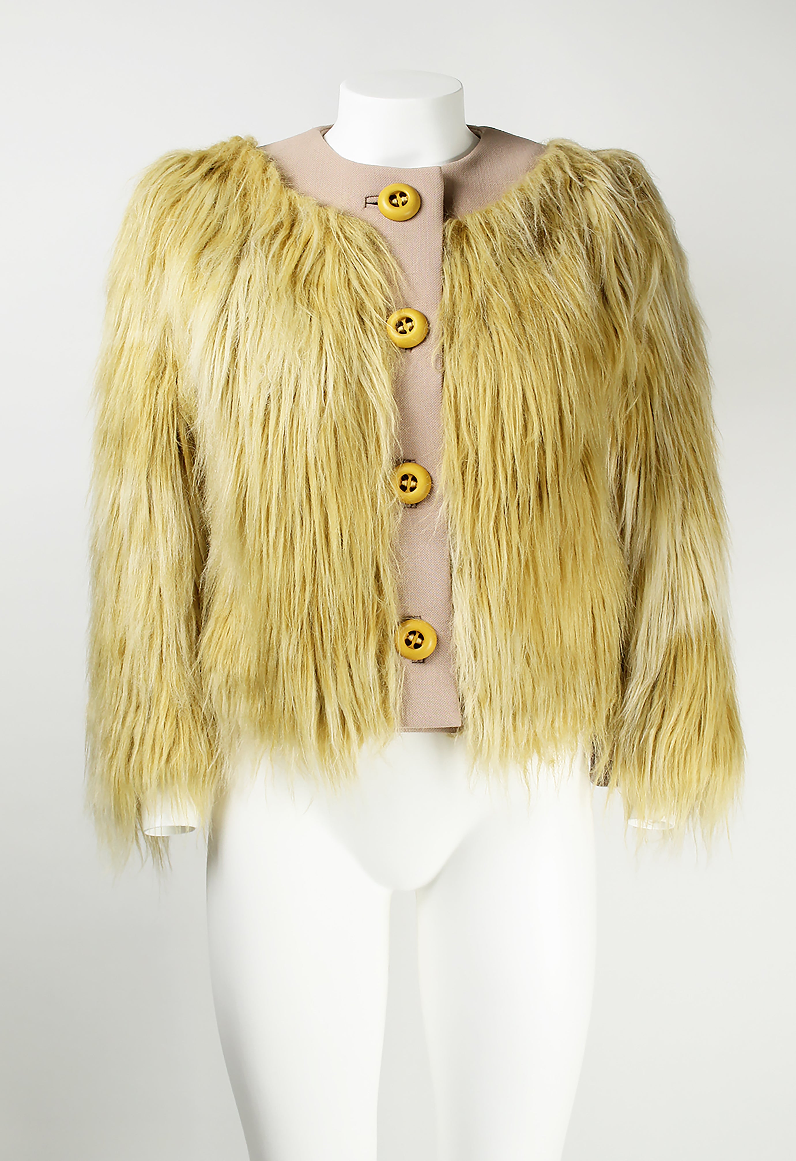 PRADA FW 2011 FAUX FUR JACKET