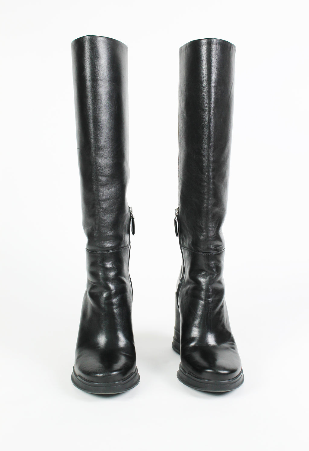 PRADA FW 2014 KNEE HIGH WEDGE BOOTS – THE 5431
