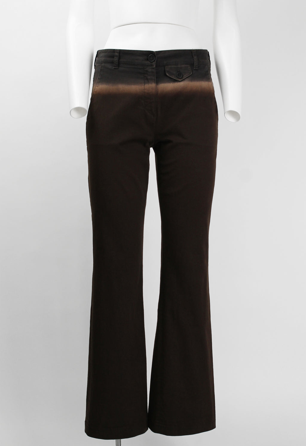 PRADA SS 2004 GRADIENT TROUSERS