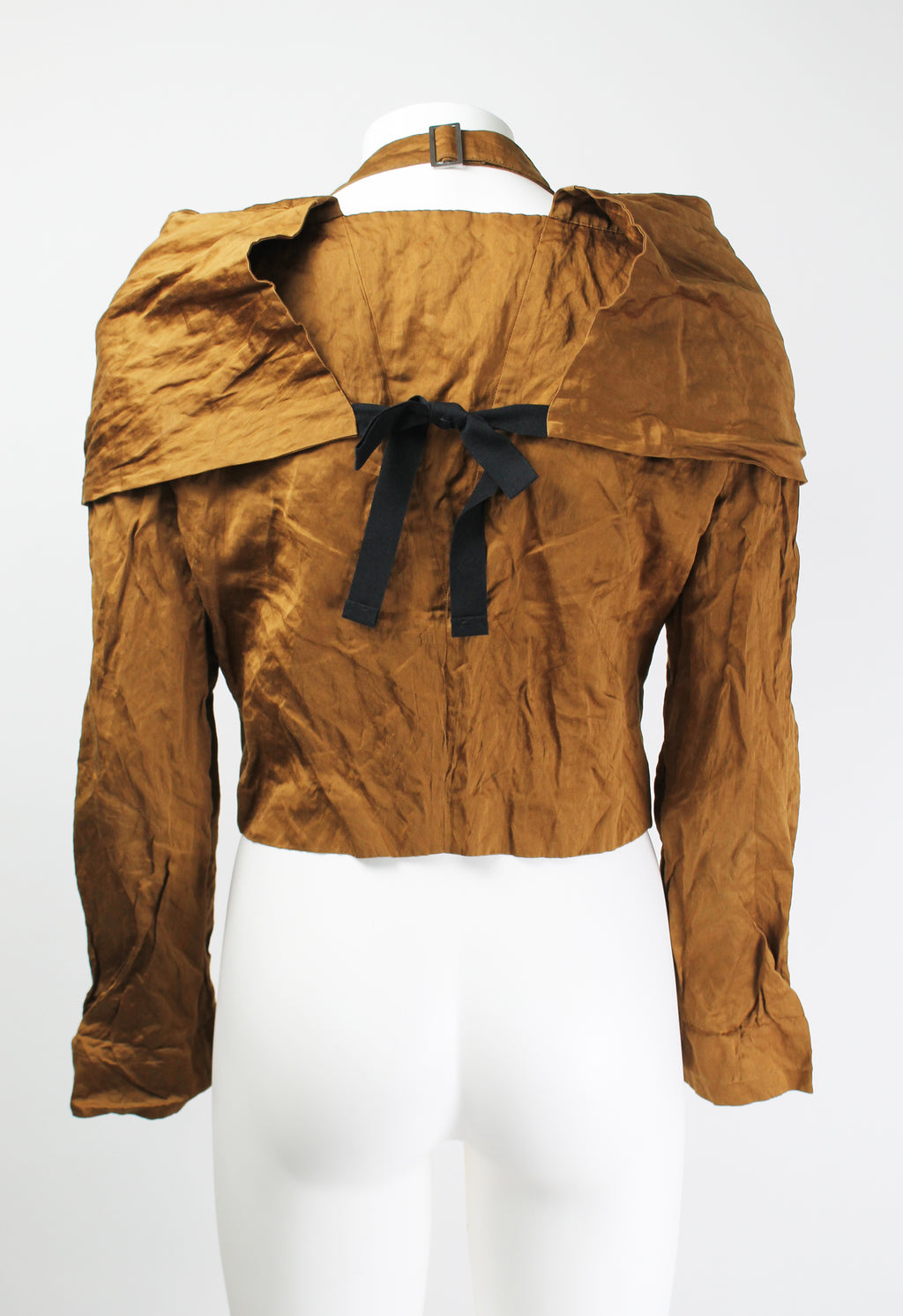 PRADA SS 2009 BRONZE CRINKLED JACKET
