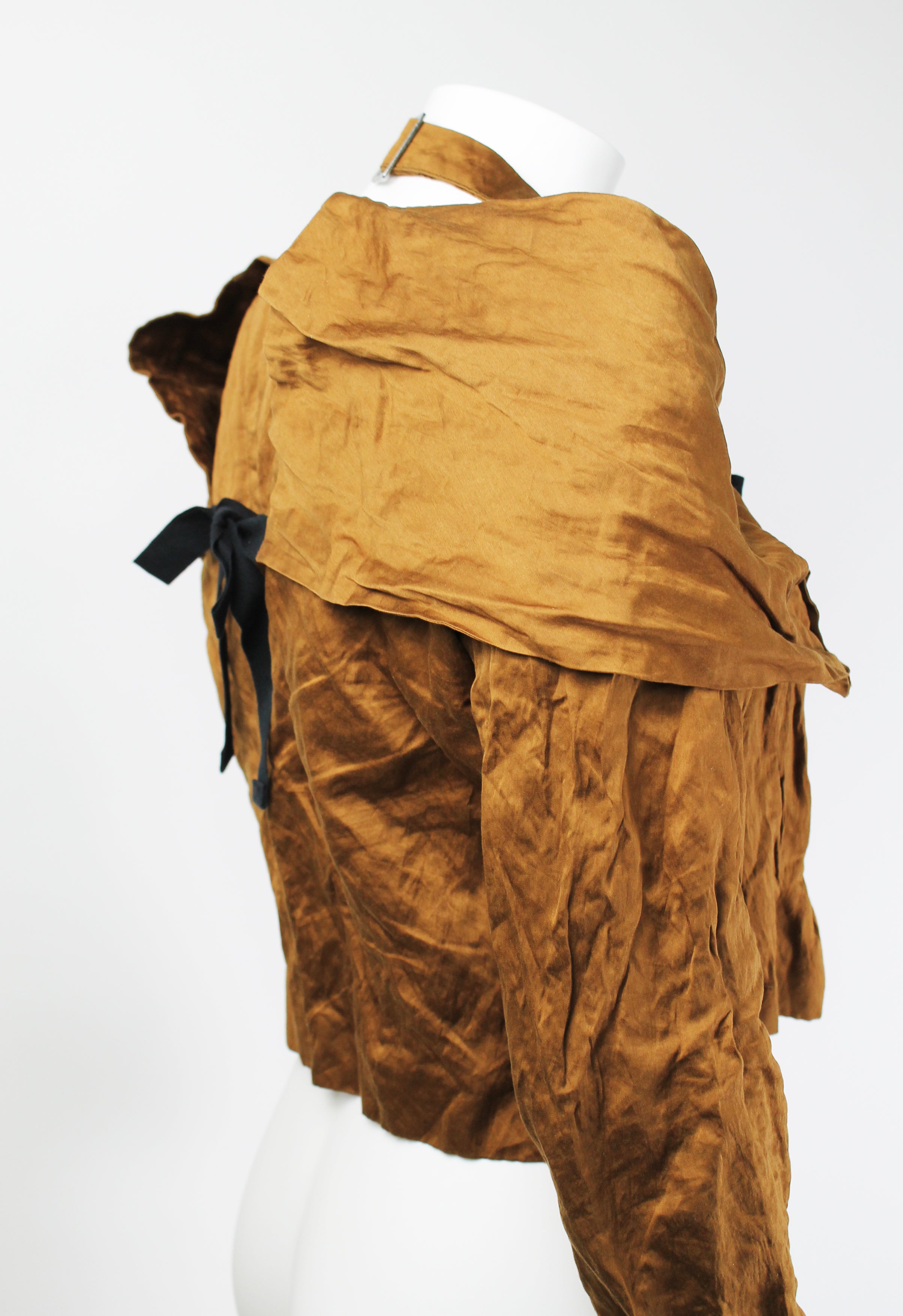 PRADA SS 2009 BRONZE CRINKLED JACKET