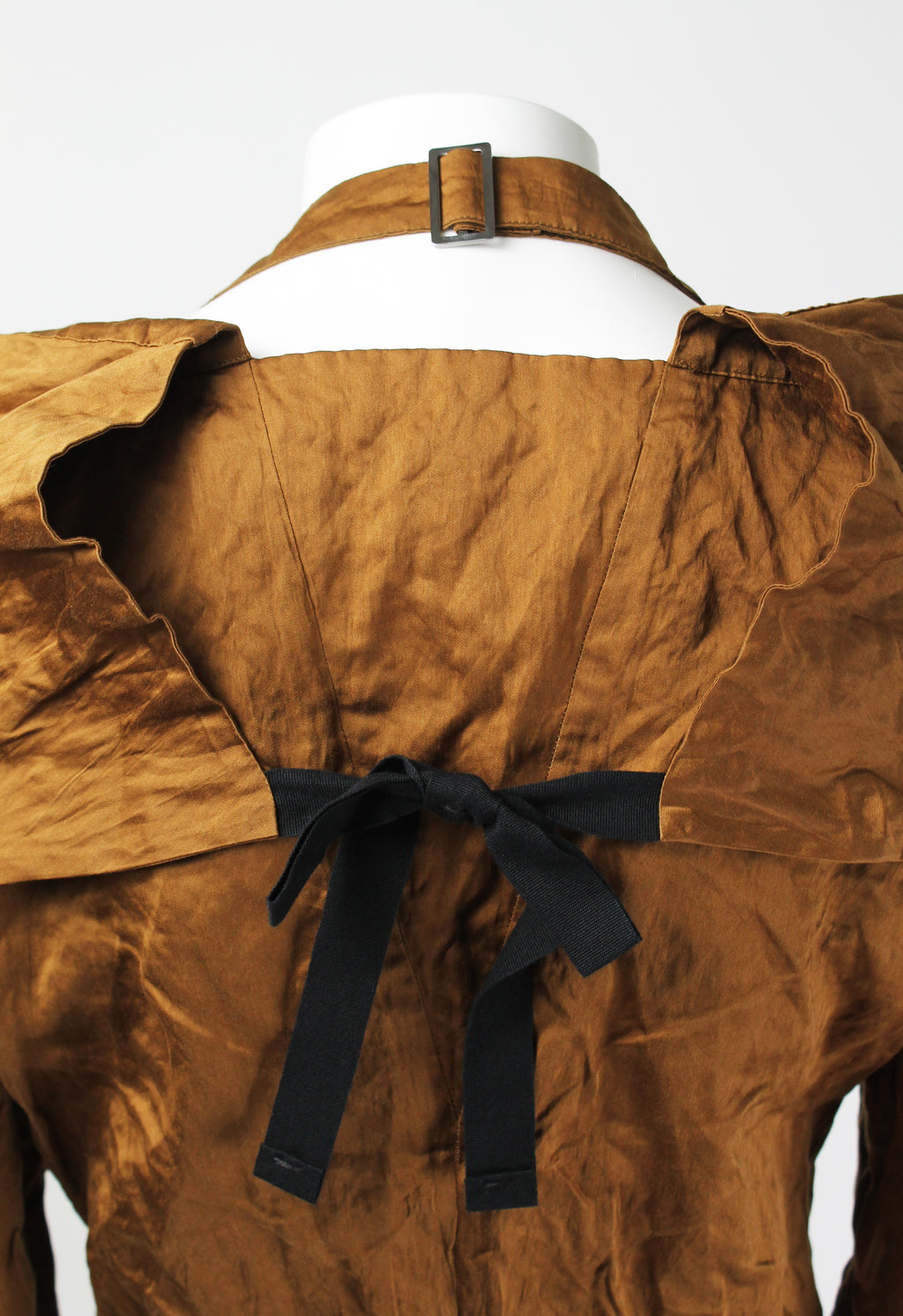 PRADA SS 2009 BRONZE CRINKLED JACKET
