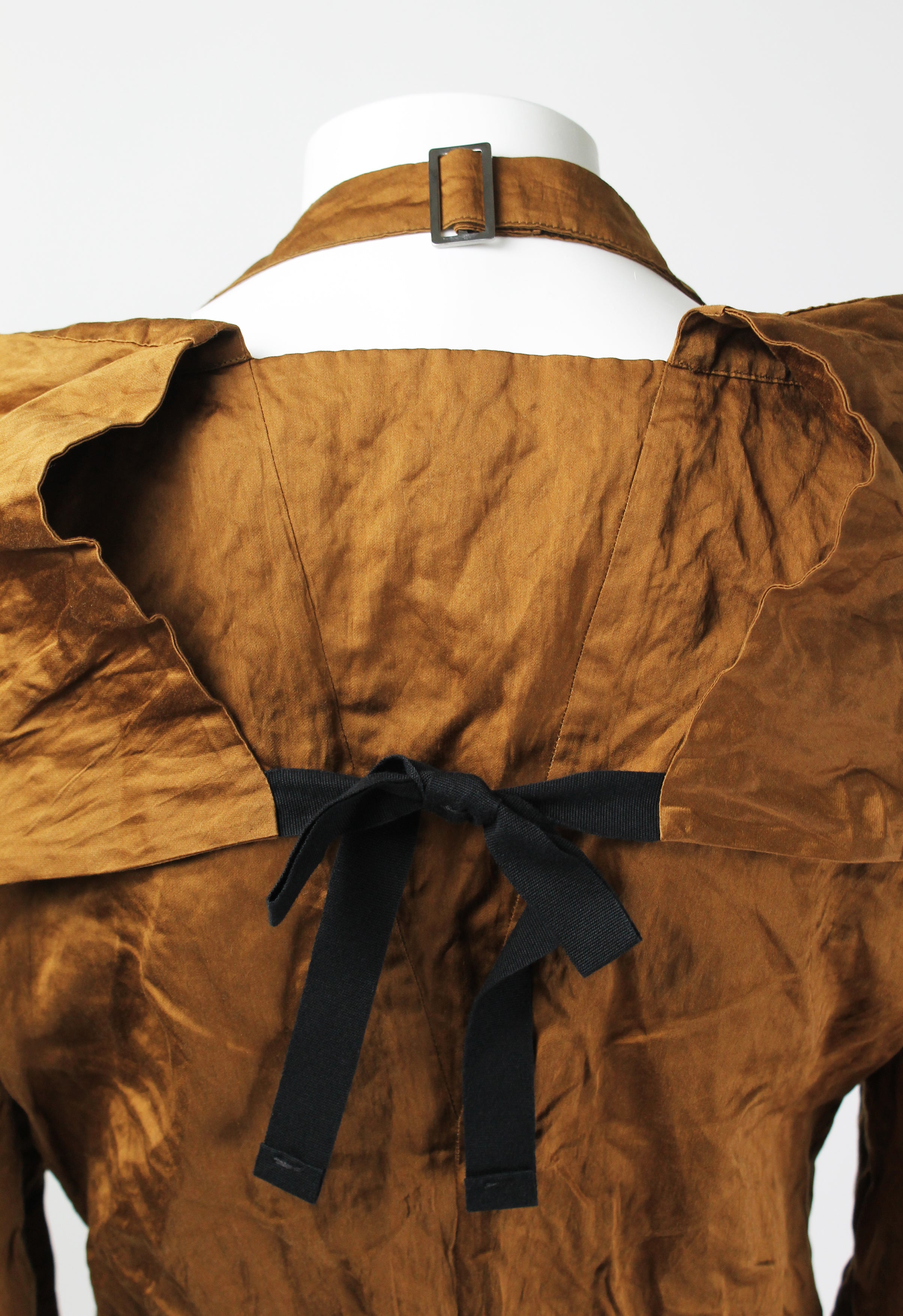 PRADA SS 2009 BRONZE CRINKLED JACKET