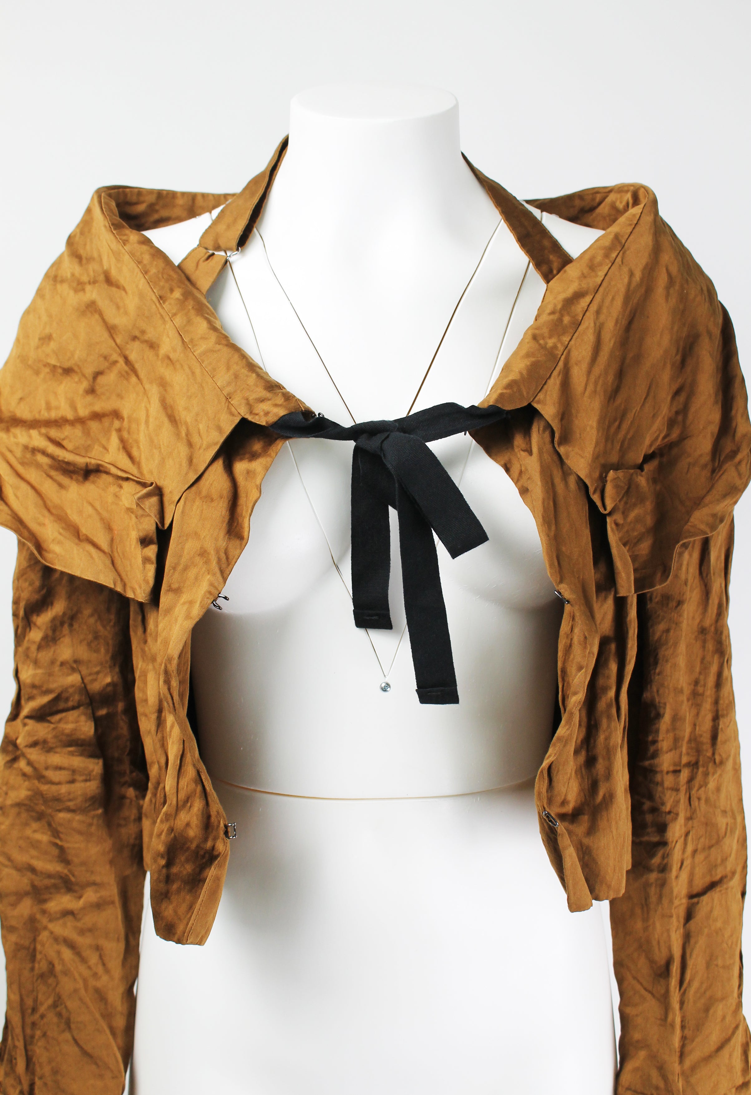 PRADA SS 2009 BRONZE CRINKLED JACKET