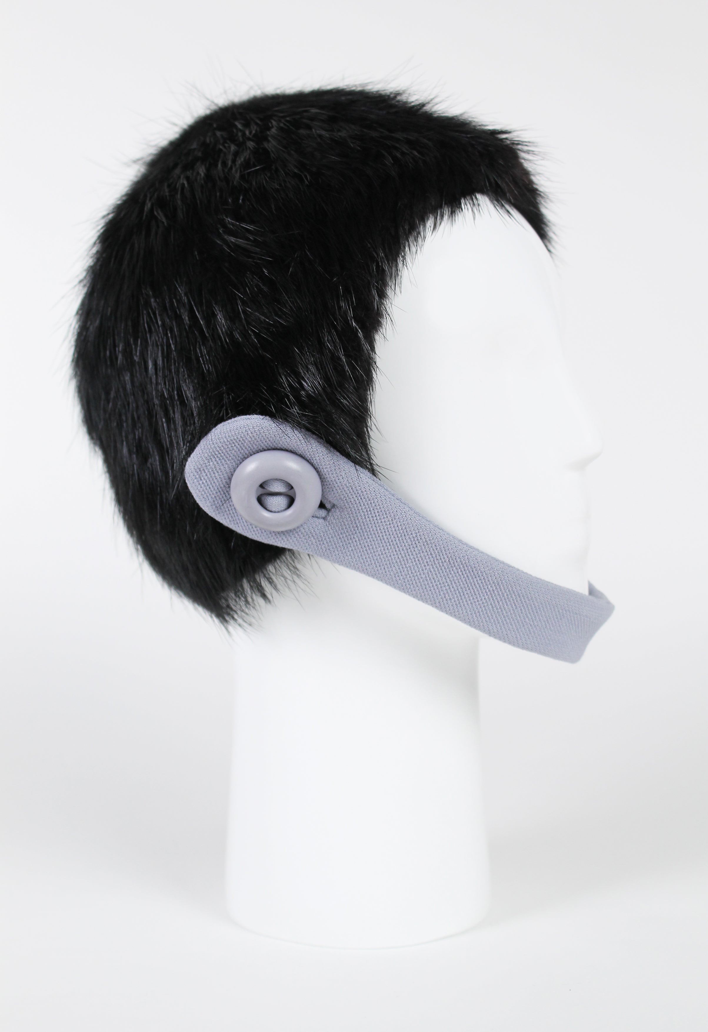 PRADA FW 2011 RUNWAY FUR HELMET HAT