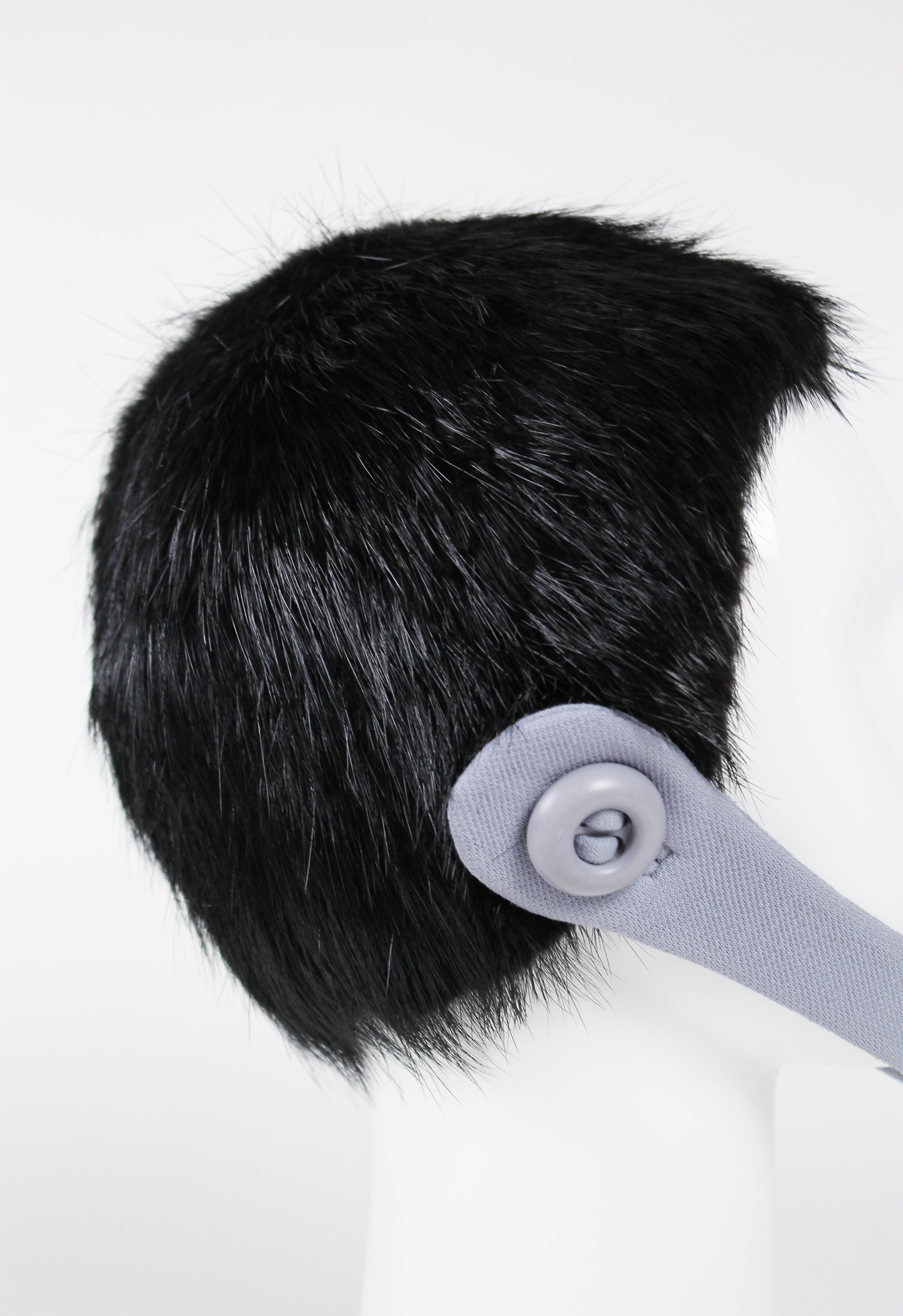 PRADA FW 2011 RUNWAY FUR HELMET HAT