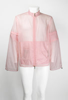 PRADA SPORT SS 2000 SHEER PINK CONVERTIBLE JACKET