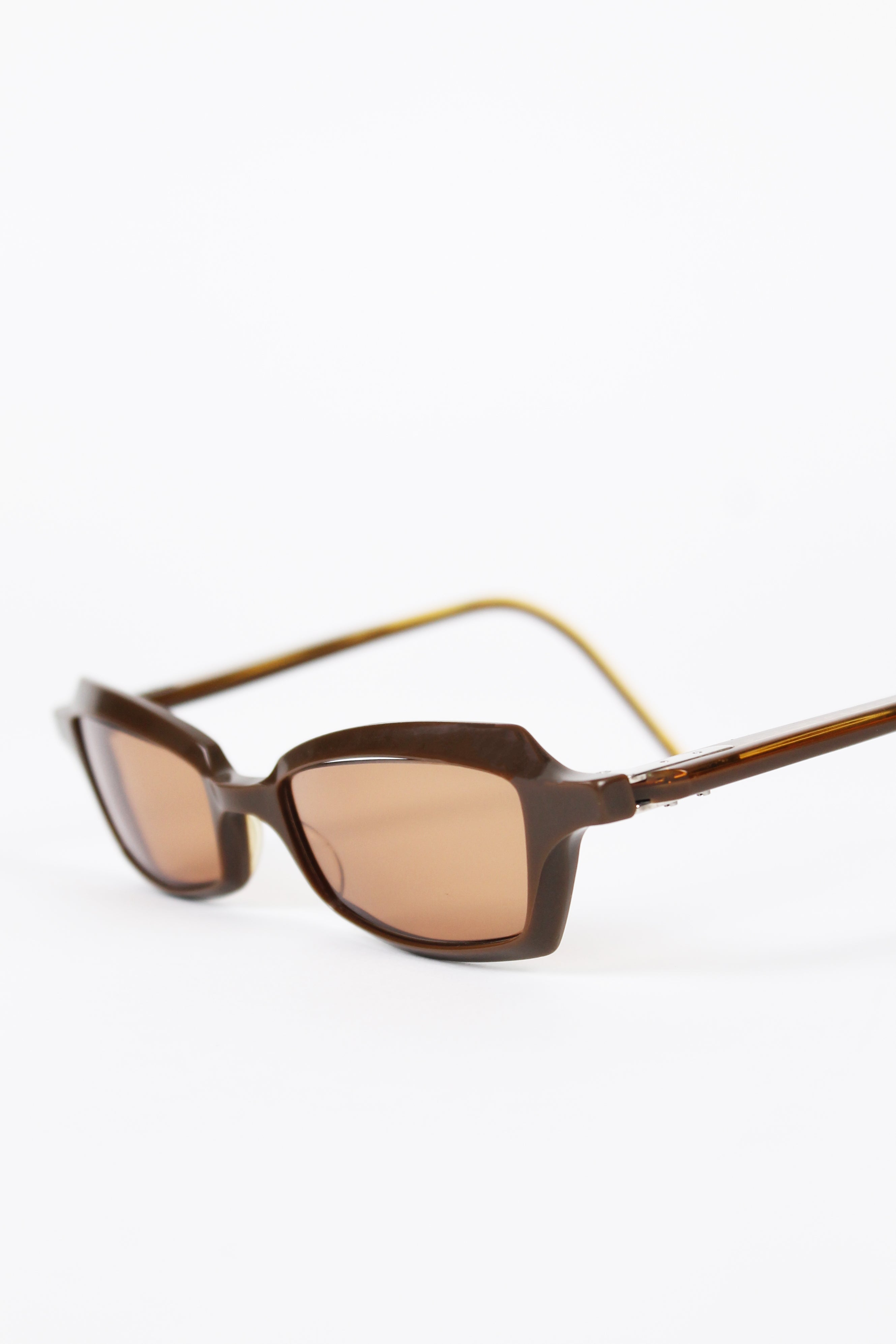 YOHJI YAMAMOTO 1990'S BROWN REVERSE SUNGLASSES