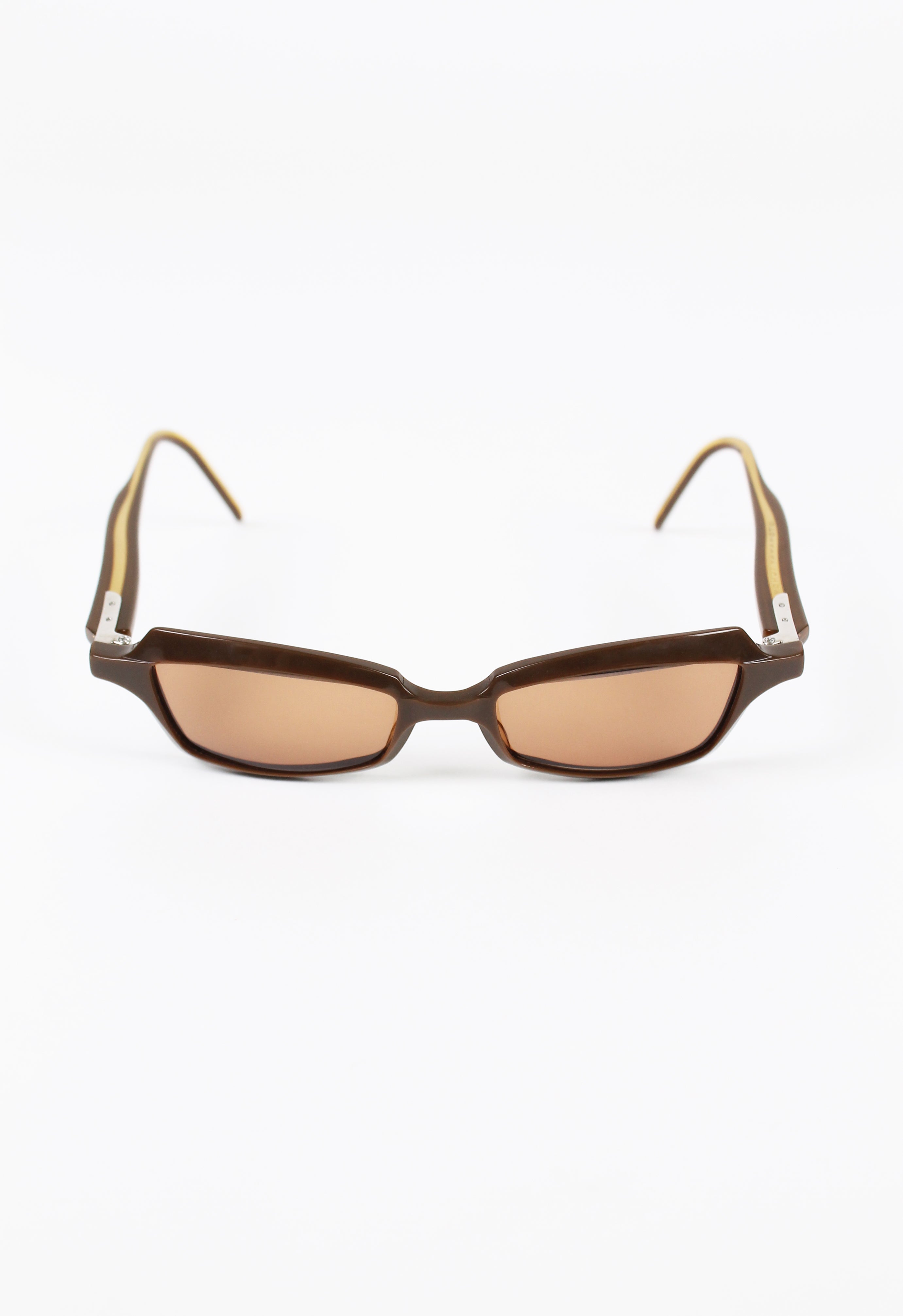 YOHJI YAMAMOTO 1990'S BROWN REVERSE SUNGLASSES