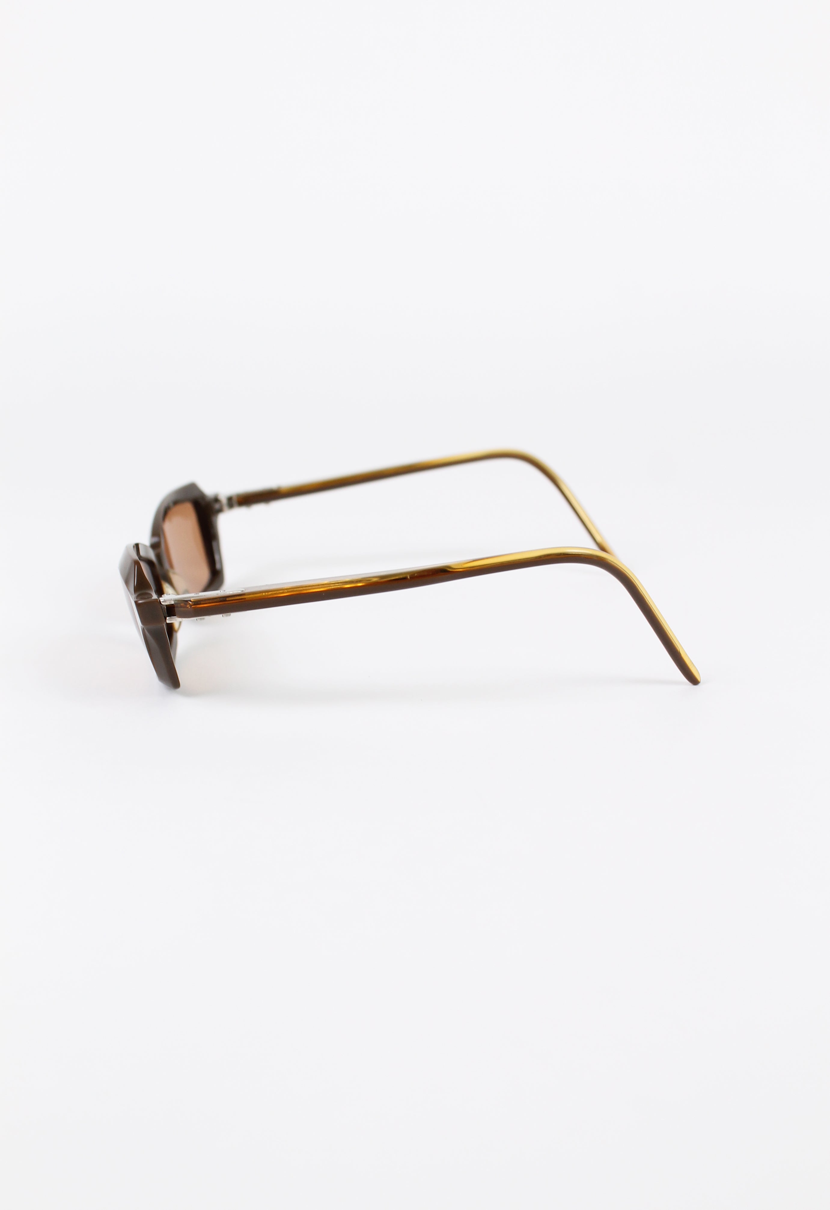 YOHJI YAMAMOTO 1990'S BROWN REVERSE SUNGLASSES