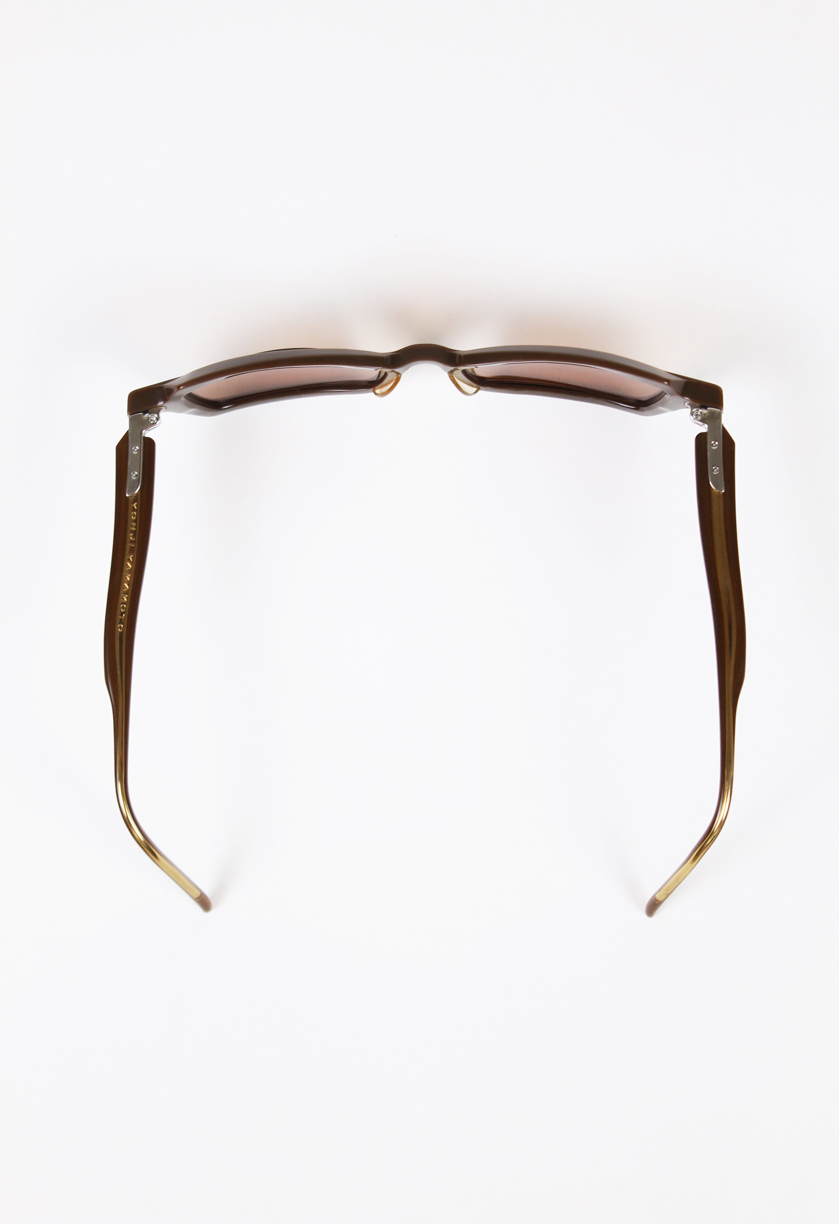 YOHJI YAMAMOTO 1990'S BROWN REVERSE SUNGLASSES