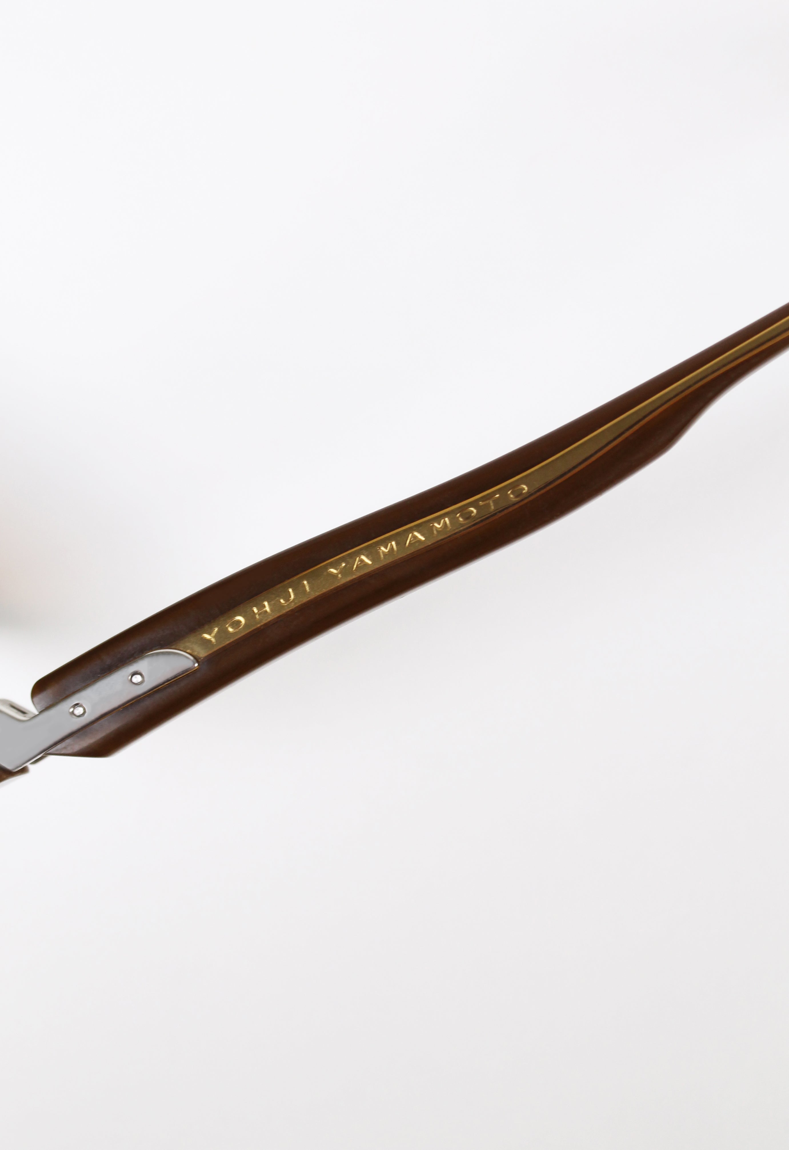 YOHJI YAMAMOTO 1990'S BROWN REVERSE SUNGLASSES