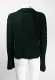 YOHJI YAMAMOTO FW 1997 FUZZY DARK GREEN JUMPER